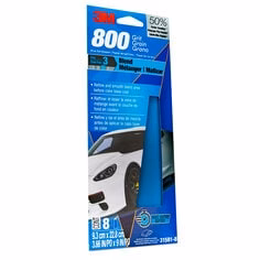 3M 31581-8  ~  Blue Sandpaper 800 Grit - 3.66 Inch x 9 Inch