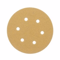 3M 051125-06576  ~  6 Inch x Vacuum - 6 Holes 236U Aluminum Oxide 80 Grit Velcro Paper Disc