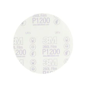 3M 01104  ~  Self Adhesive Film (PSA) Discs 6 Inch 260L Material Aluminum Oxide in 1000 Grit