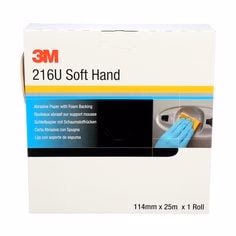 3M 50335  ~  4-1/2 Inch x 25M 320 Grit 216U Aluminum Oxide Paper Roll