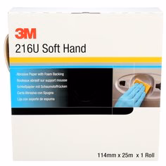 3M 50338  ~  4-1/2 Inch x 25M 500 Grit 216U Aluminum Oxide Paper Roll