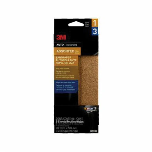 3M 32545  ~  Paper Sanding Sheets 80 Grit Aluminum Oxide 346U D-Weight - 9 Inch x 11 Inch