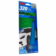 3M 31578-8  ~  Blue Sandpaper 320 Grit - 3.66 Inch x 9 Inch