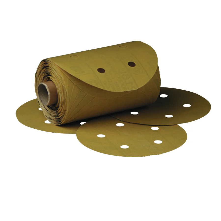 3M 01635  ~  Self Adhesive Paper (PSA) Discs 6 Inch 216U Material Aluminum Oxide in 320 Grit