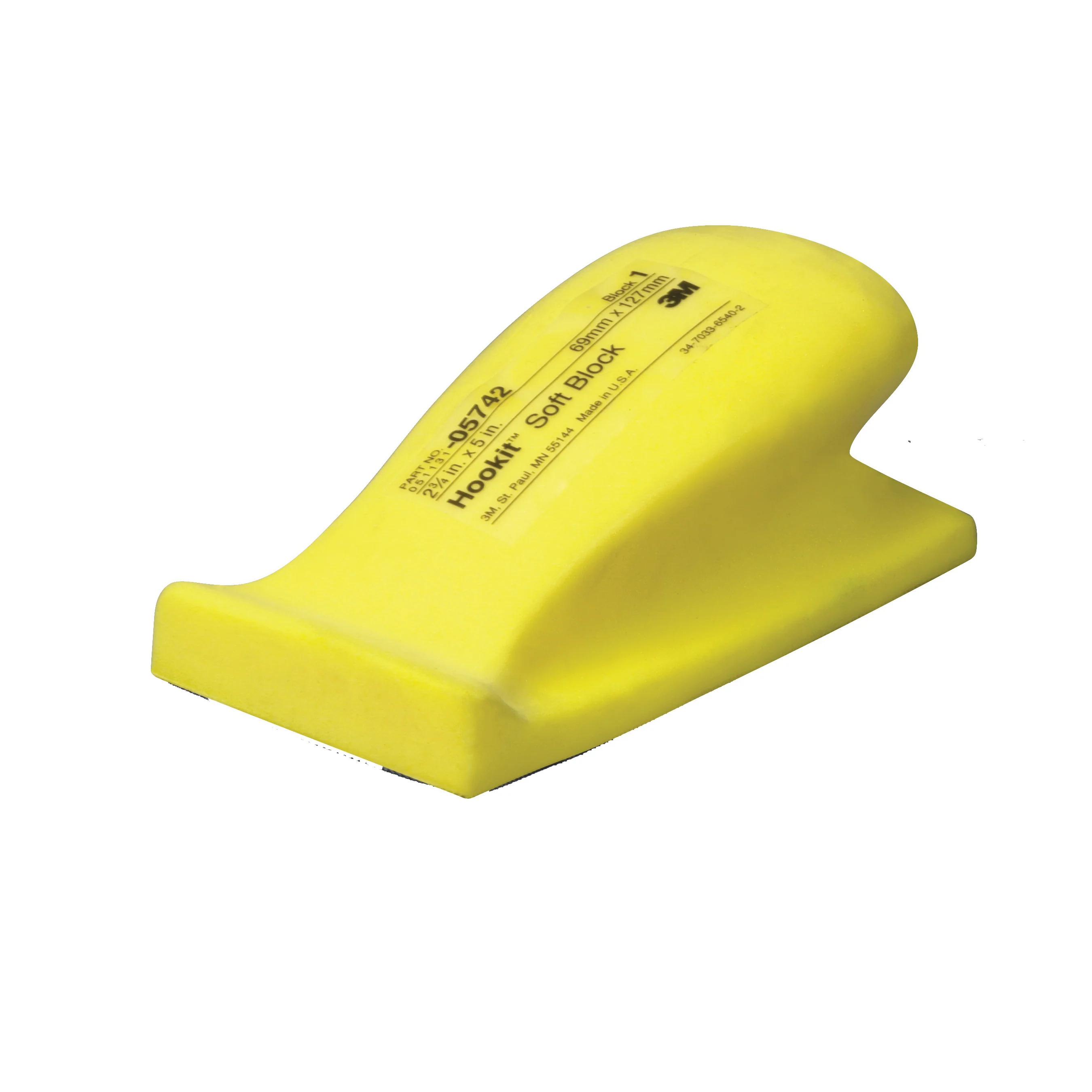 3M 05742  ~  Hookit Soft Hand Block 0574 2 3/4 x 5 in (7 cm x 12.7 cm)