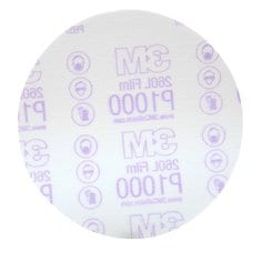 3M 01186  ~  6 Inch x Non-Vacuum Red Abrasive 260L Aluminum Oxide 1000 Grit Velcro Film Disc