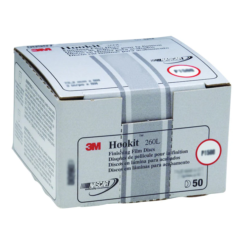 3M 00951  ~  260L Aluminum Oxide 1500 Grit Velcro Film Disc (5 Inch x Non-Vacuum)