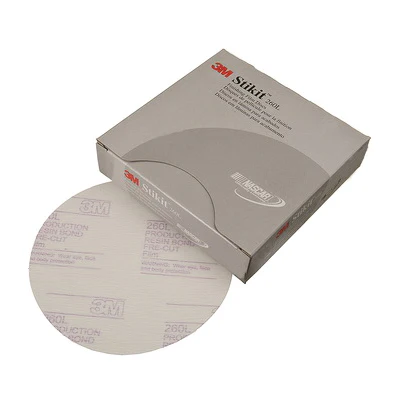 3M 01318  ~  Self Adhesive Film (PSA) Discs 260L Material Aluminum Oxide in 1200 Grit (6 Inch)
