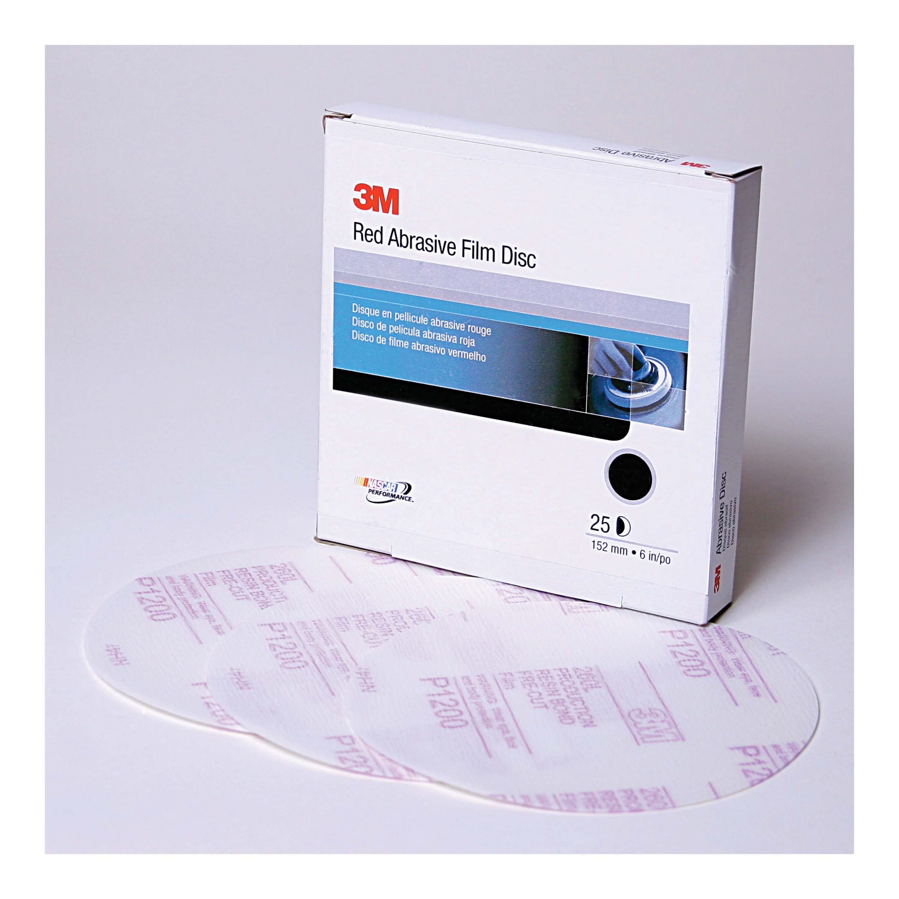 3M 01103  ~  Self Adhesive Film (PSA) Discs 6 Inch 260L Material Aluminum Oxide in 1200 Grit