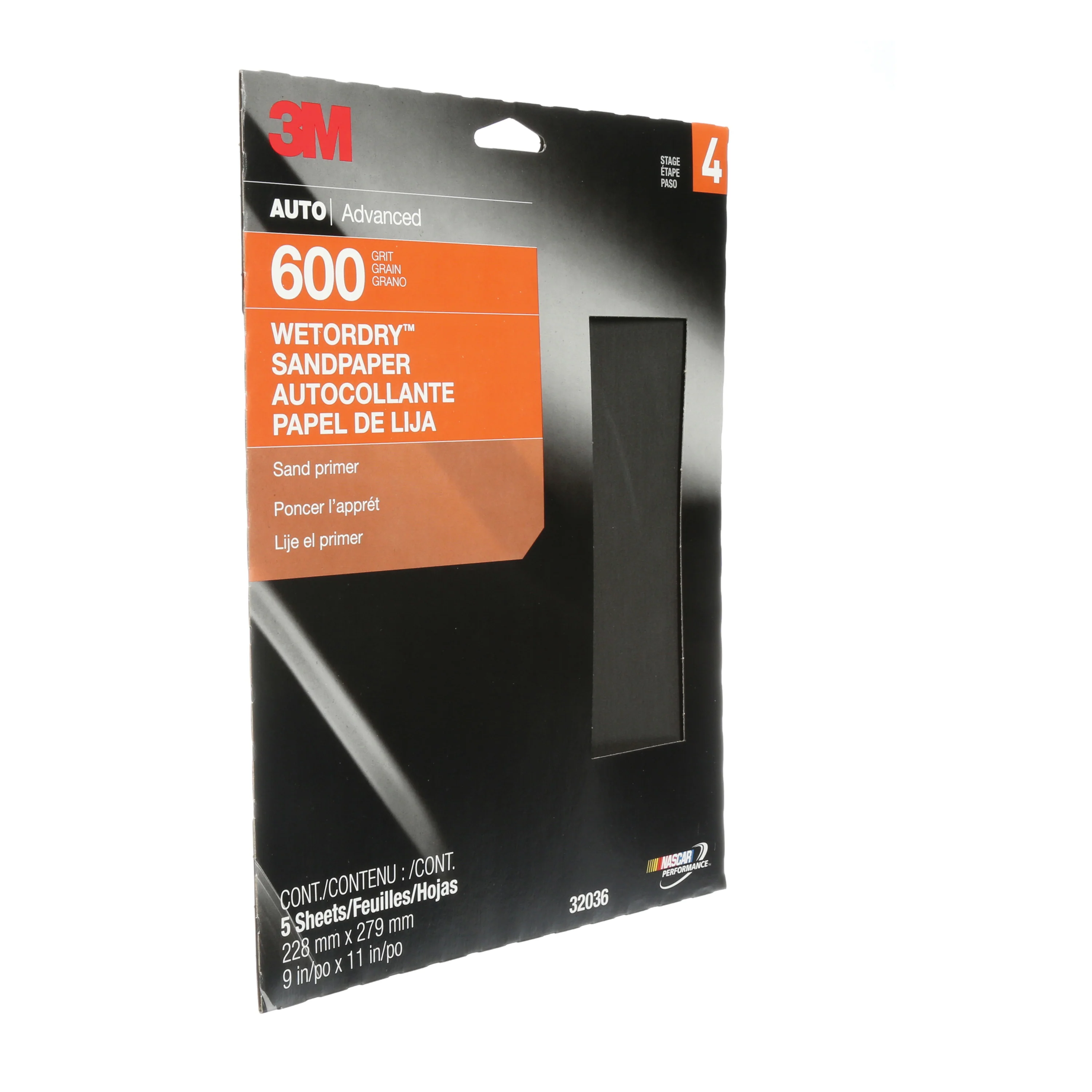 3M 32036  ~  Wetordry Sandpaper 600 Grit (9 Inch x 11 Inch)