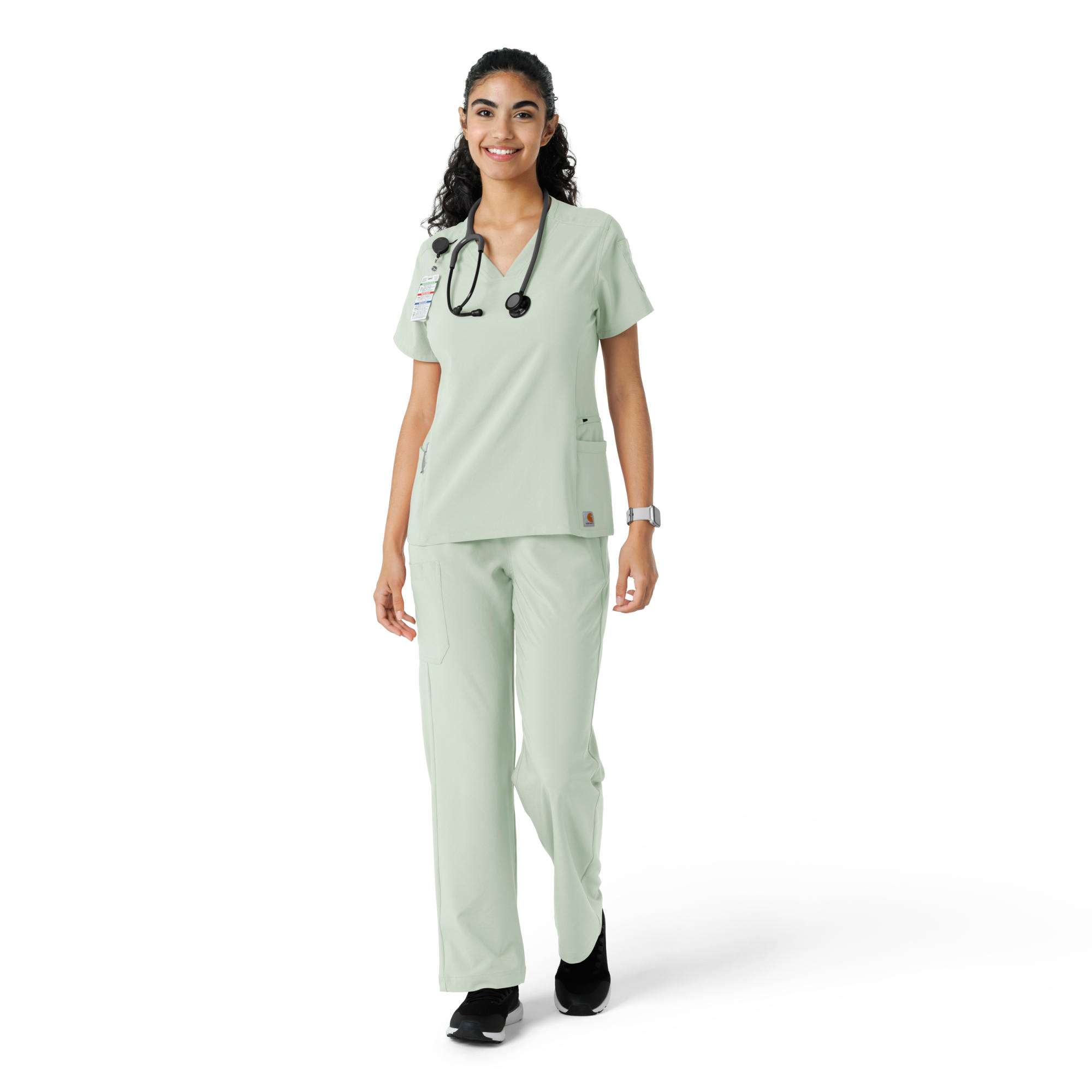 Women's Force Cross-Flex Knit Panel Scrub Top