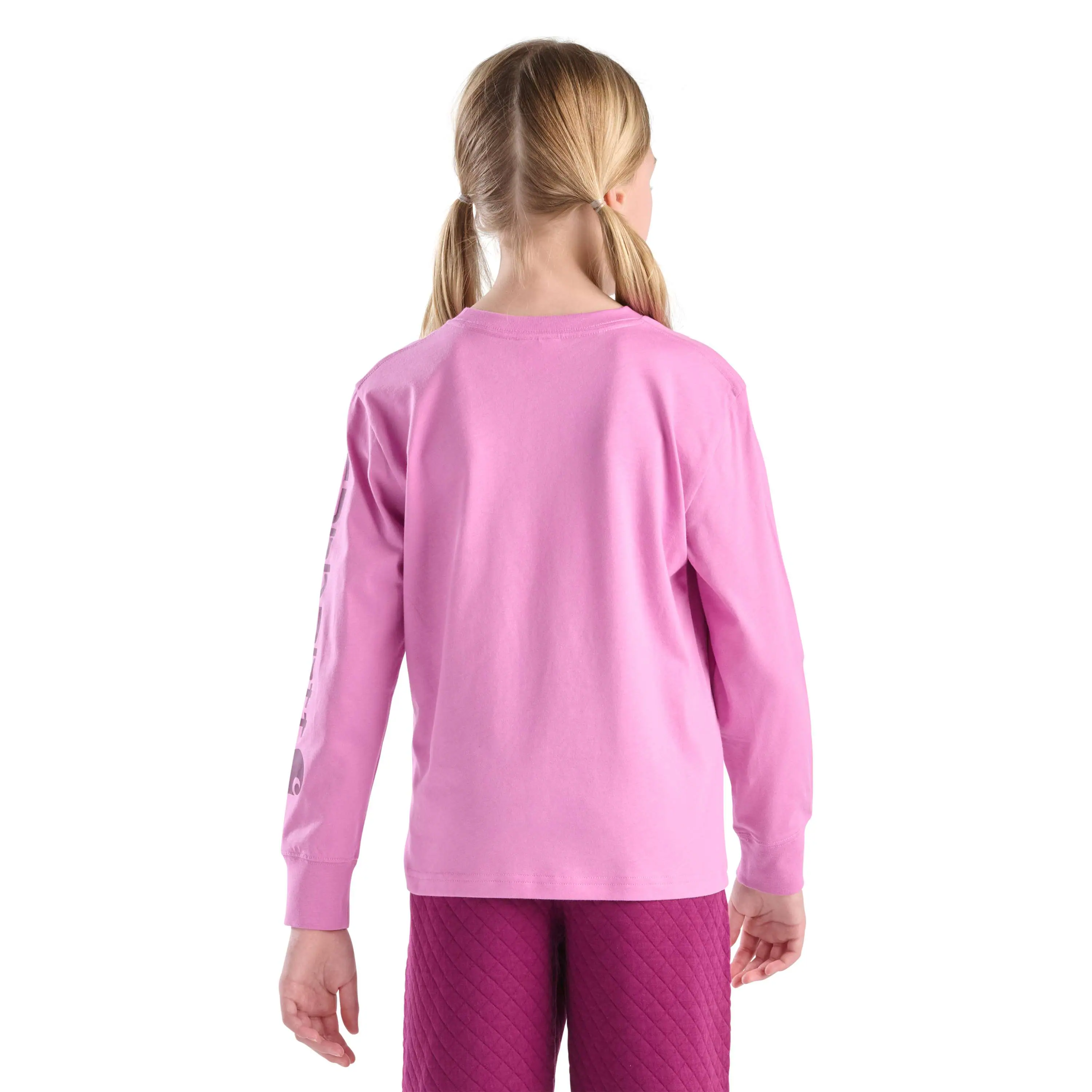 Girls' Long Sleeve Core Logo T-Shirt (Toddler/Child/Youth)