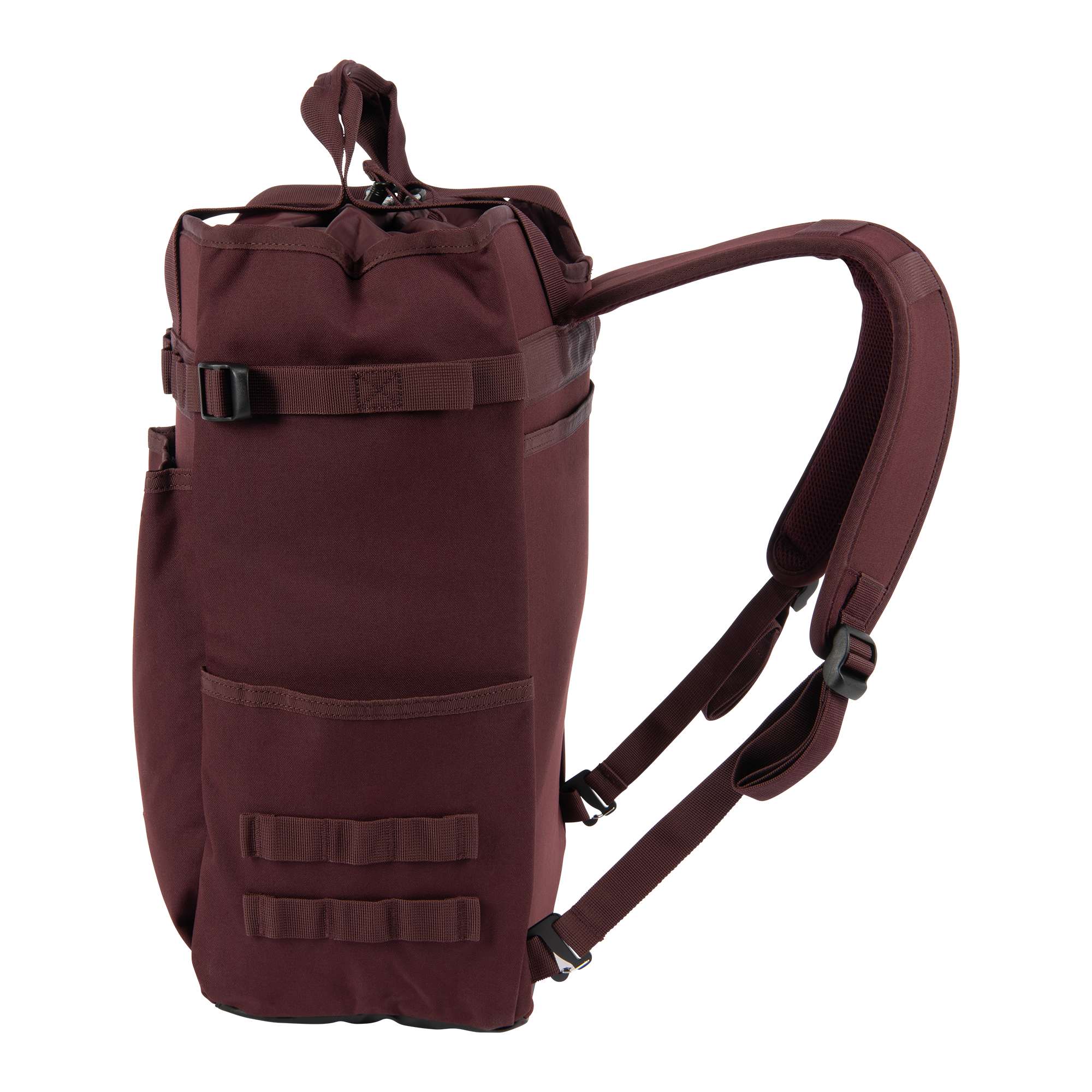 28L Nylon Cinch-Top Convertible Tote Backpack