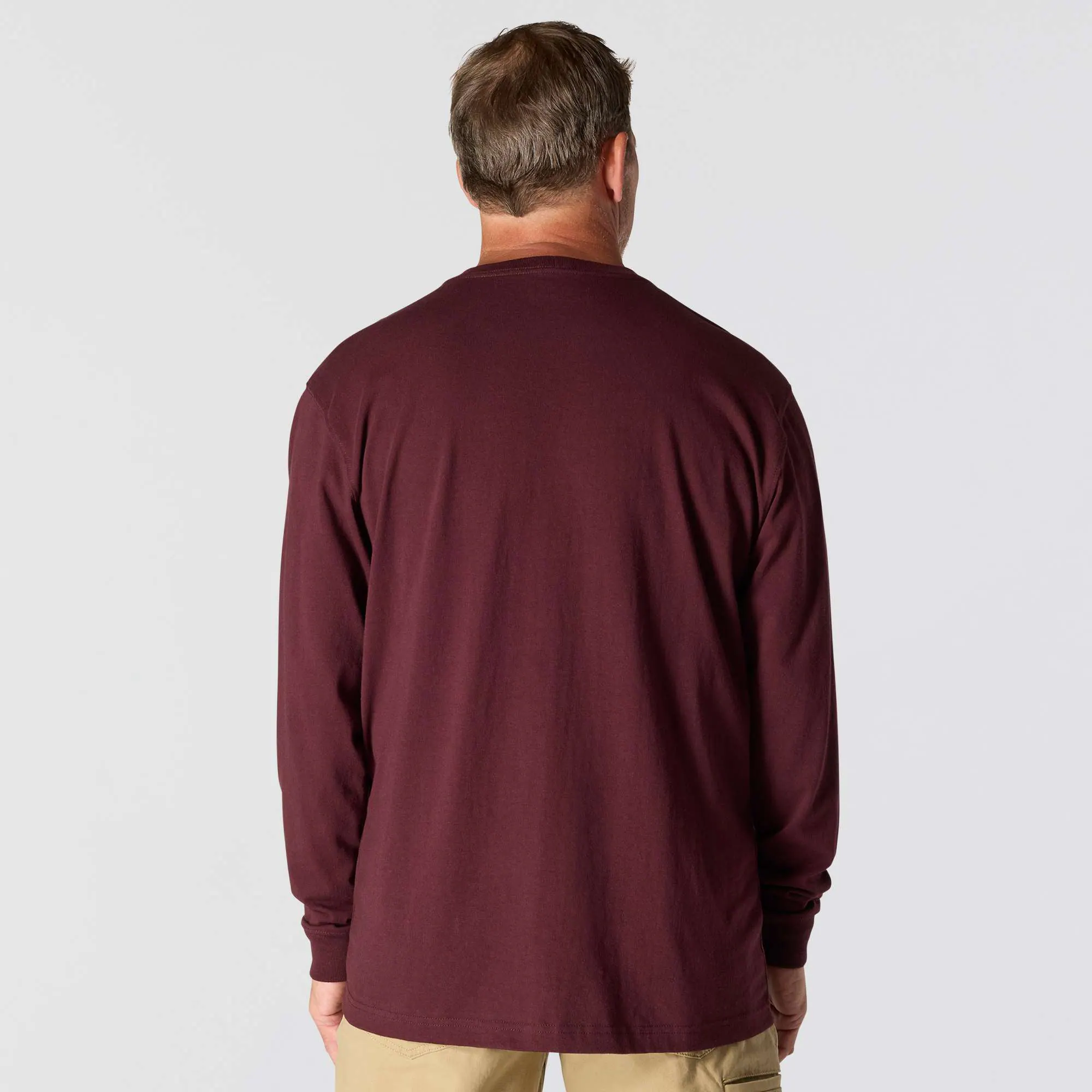 Loose Fit Heavyweight Long-Sleeve Pocket T-Shirt