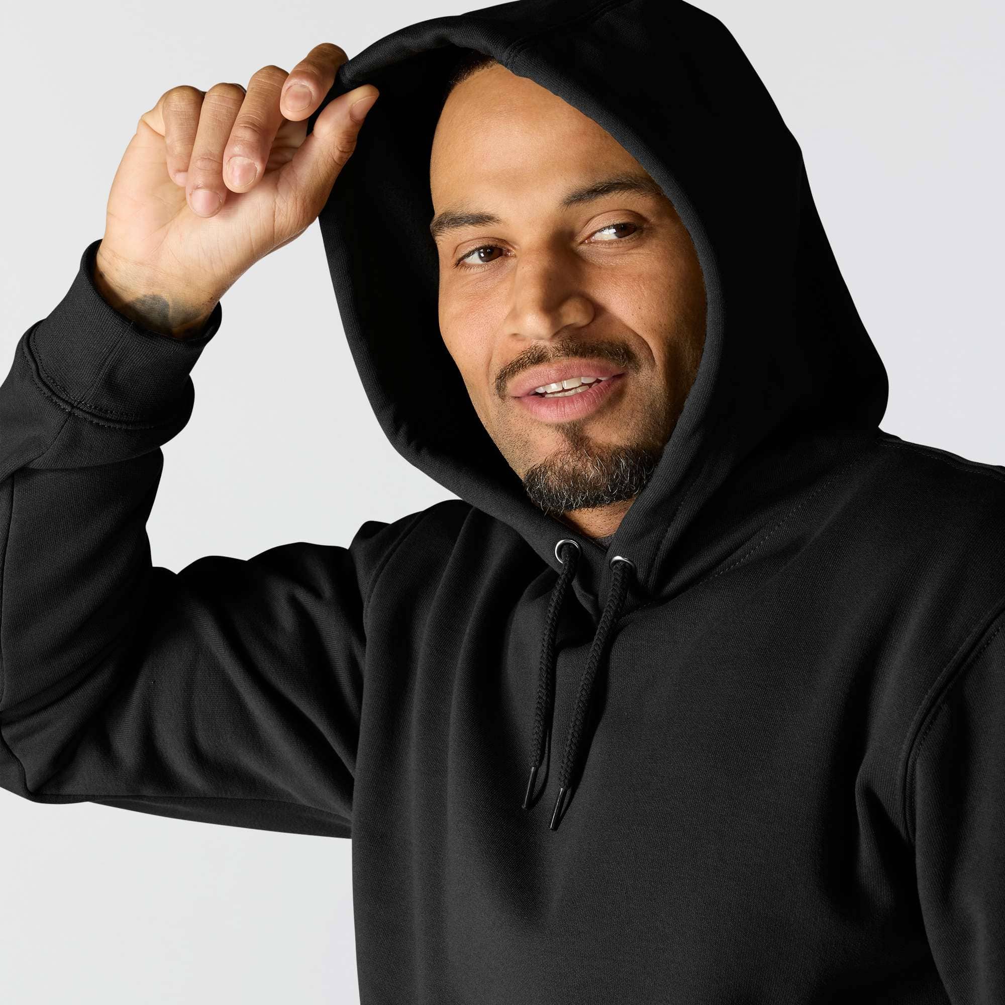 Loose Fit Midweight Logo Sleeve Graphic Hoodie