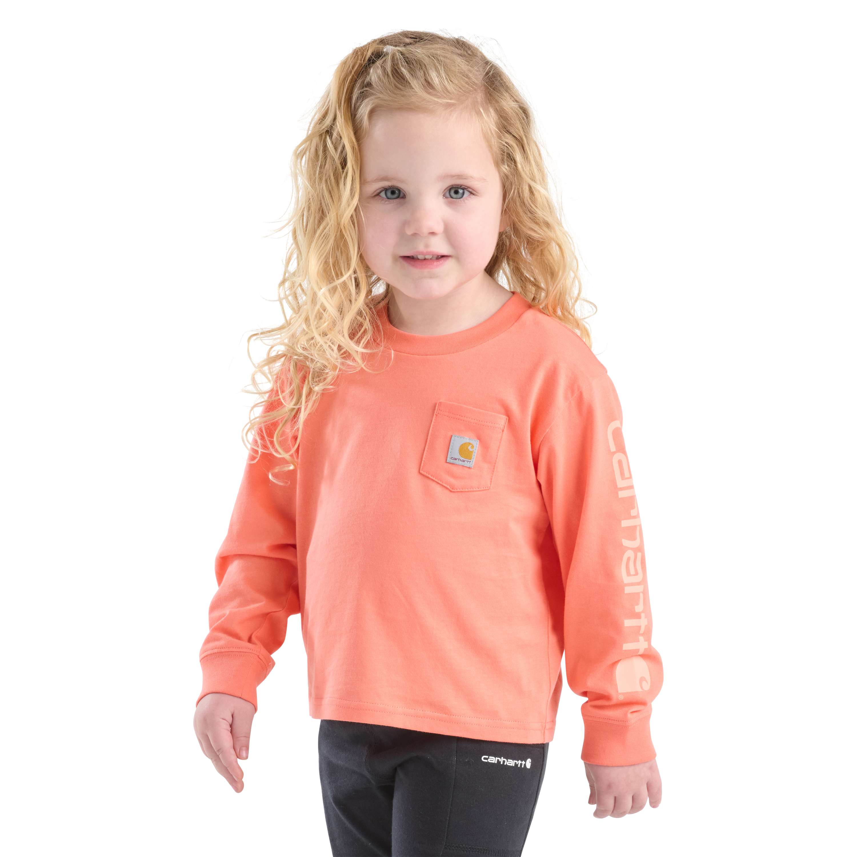 Girls' Long Sleeve Core Logo T-Shirt (Toddler/Child/Youth)