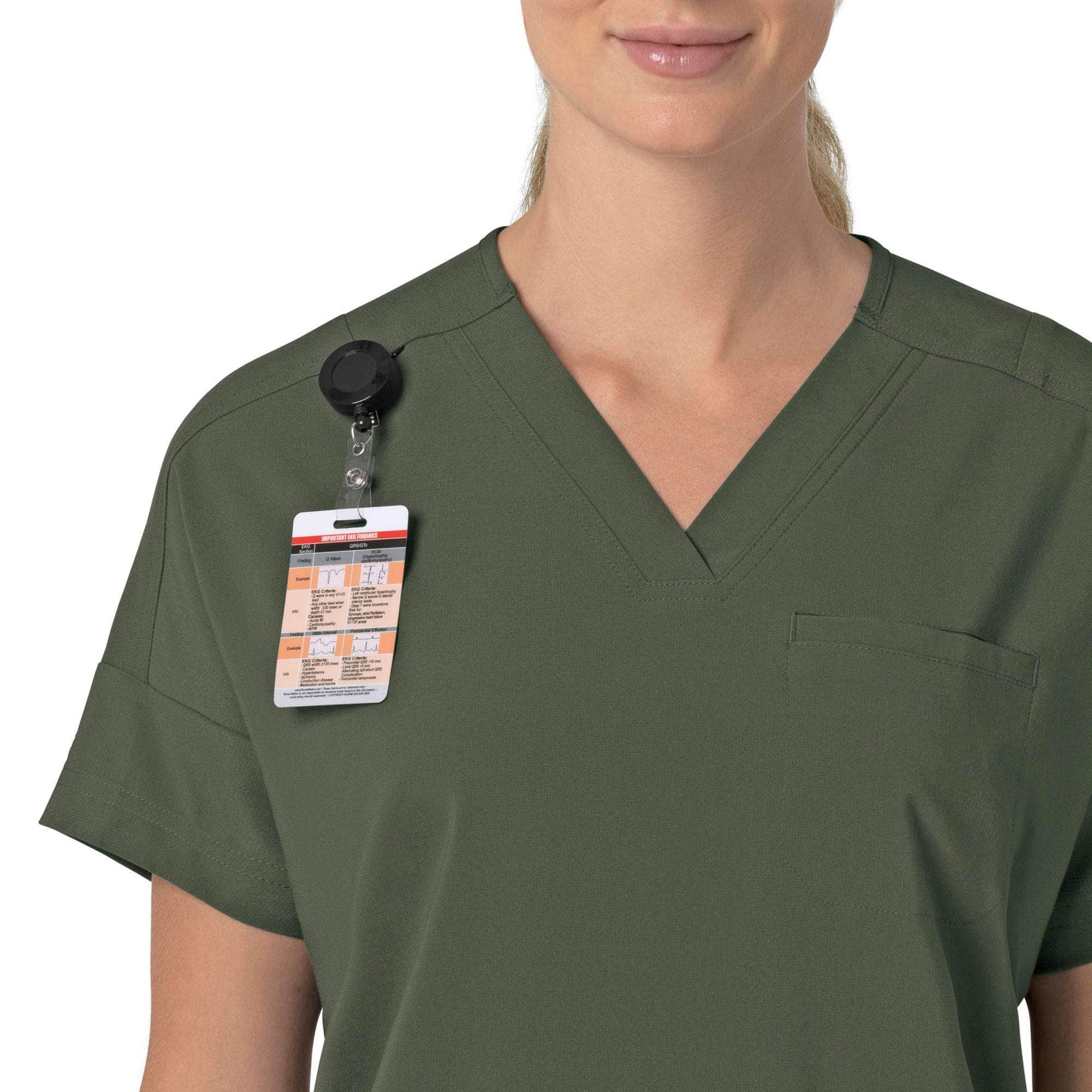 Women's Force Cross-Flex  Oversized V-Neck Scrub Top