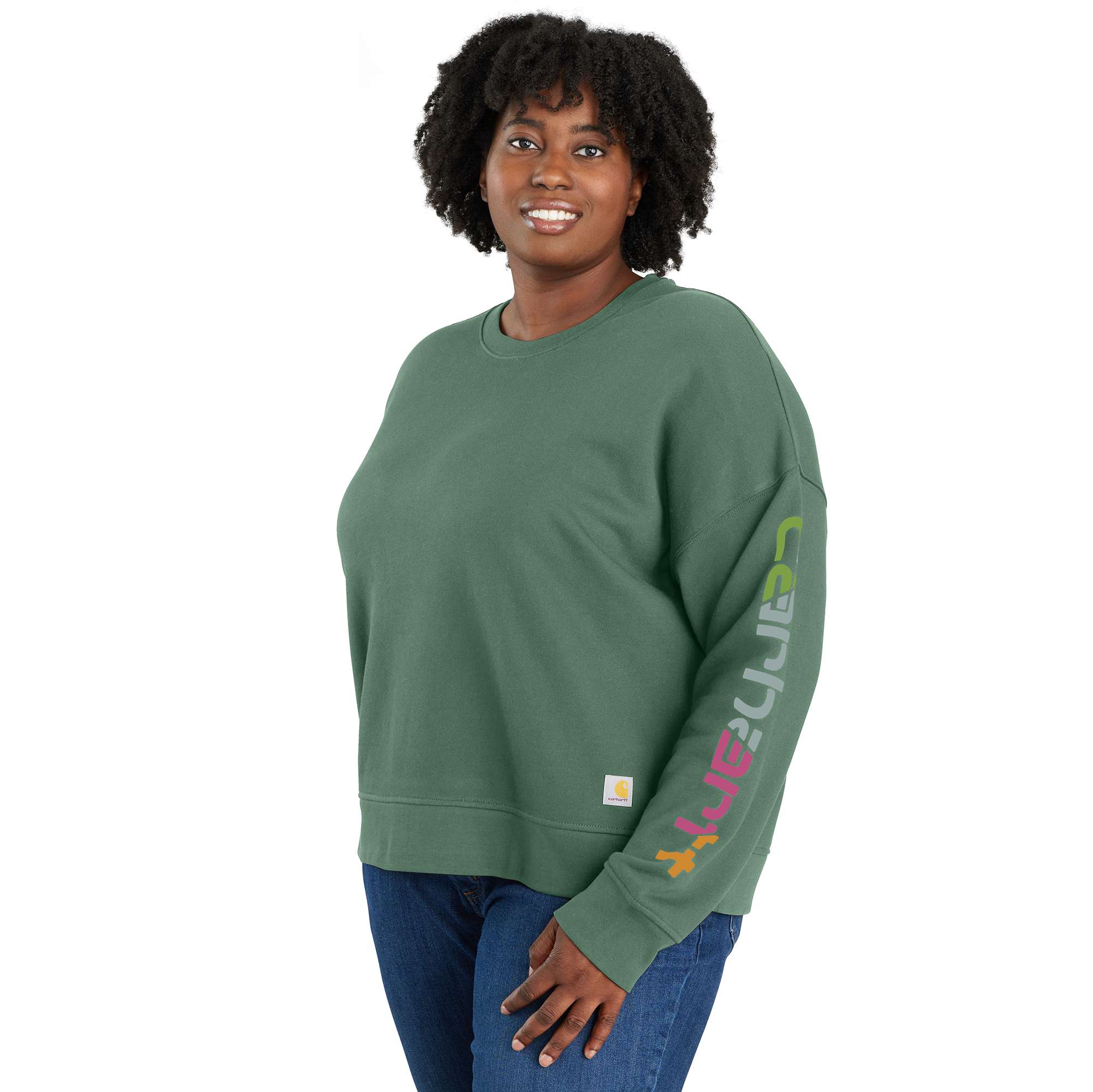Women's TENCEL™ Fiber Series Loose Fit Sleeve Graphic Sweatshirt
