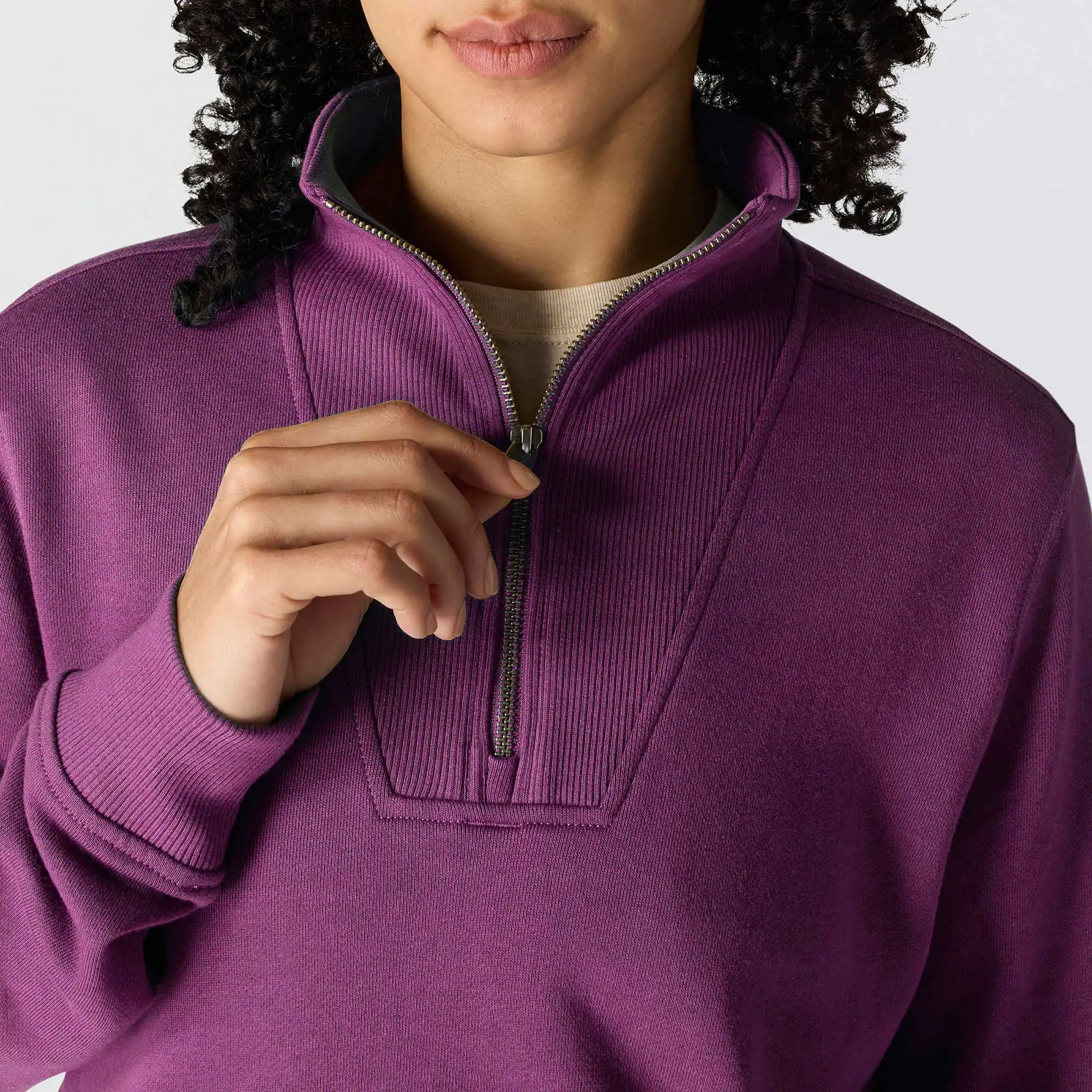 Women's TENCEL™ Fiber Series Relaxed Fit Half-Zip Sweatshirt