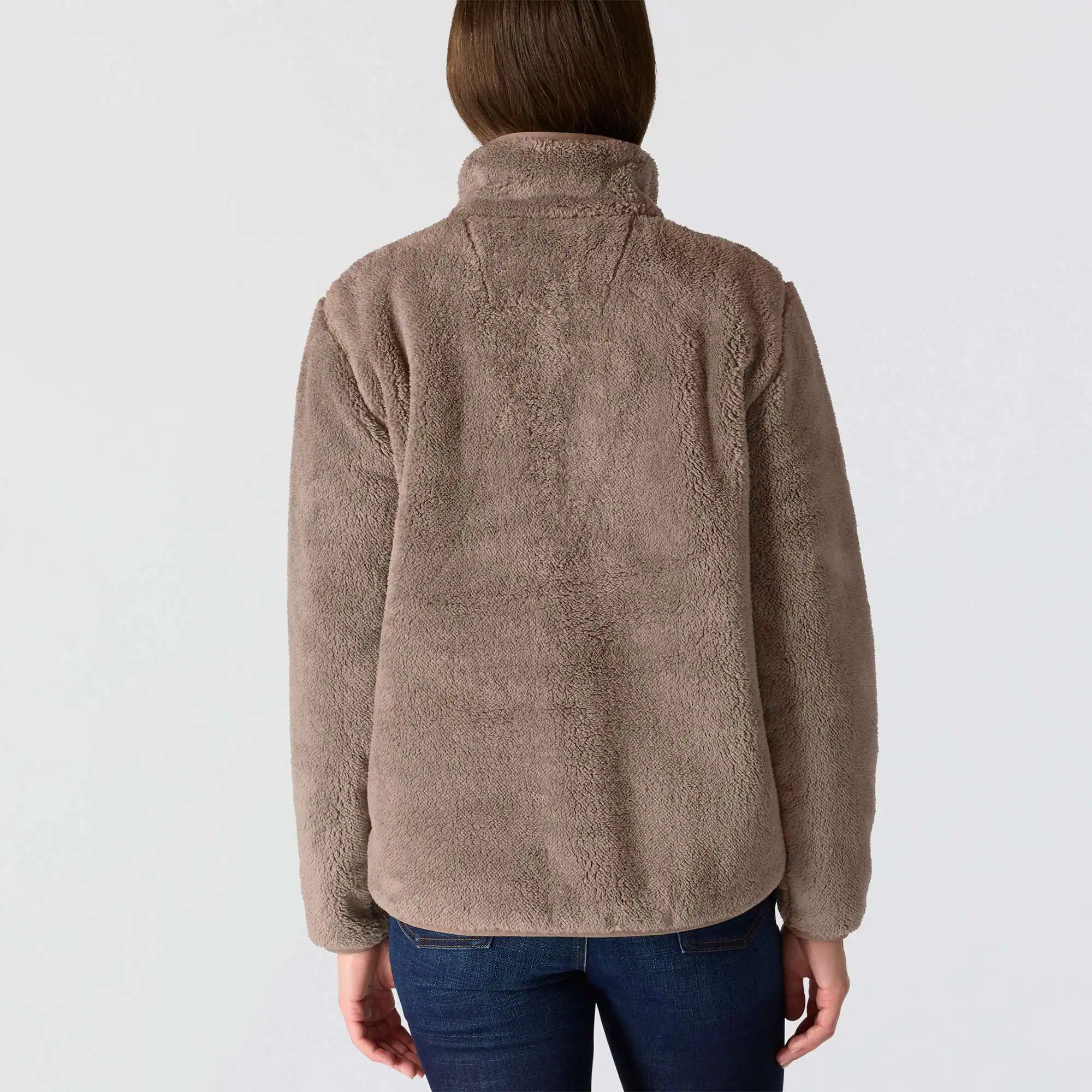 Women's Loose Fit Fleece Pullover - 3 Warmest Rating