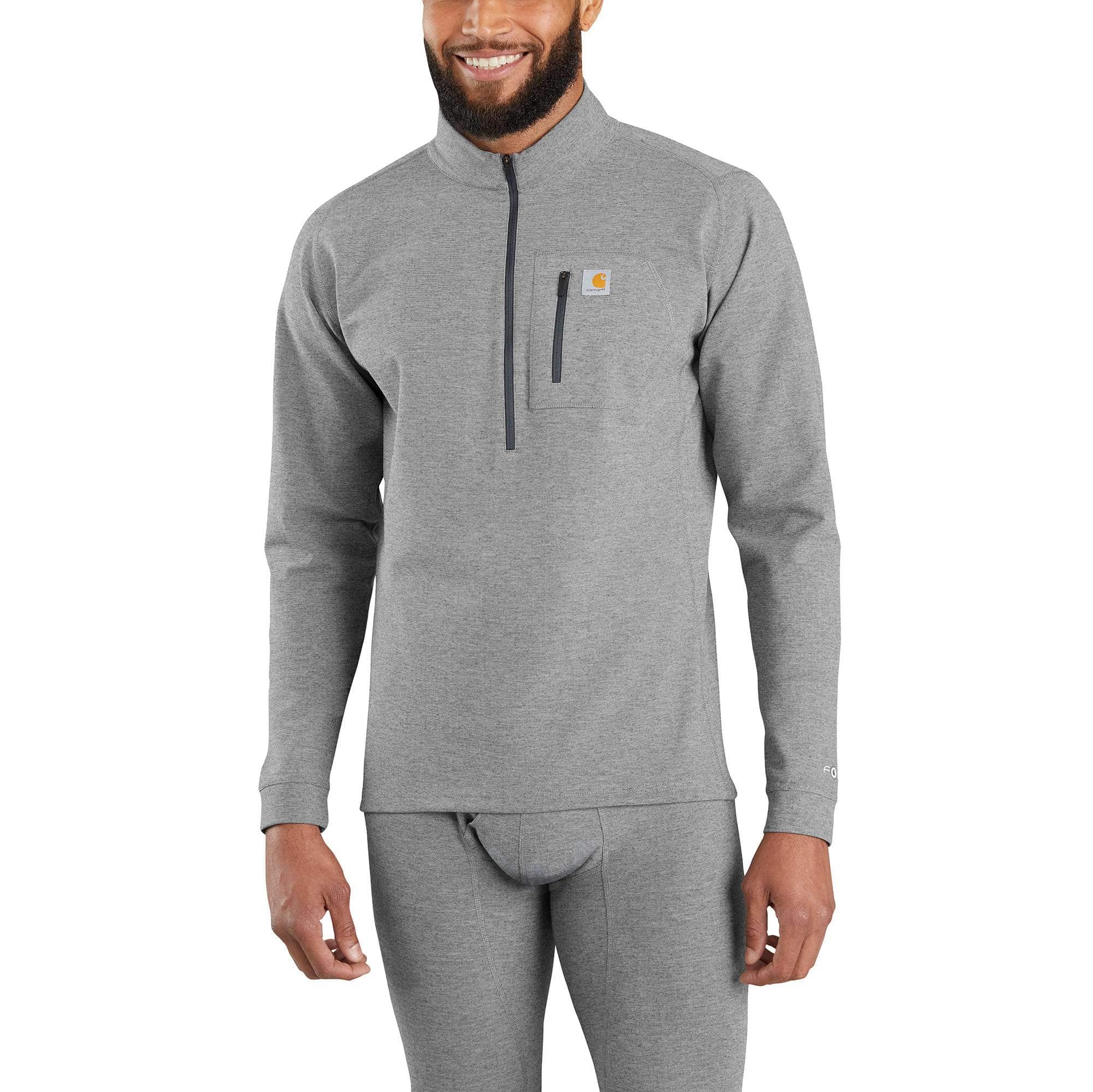 Men's Base Layer Quarter-Zip Thermal Top - Carhartt Force® - Heavyweight