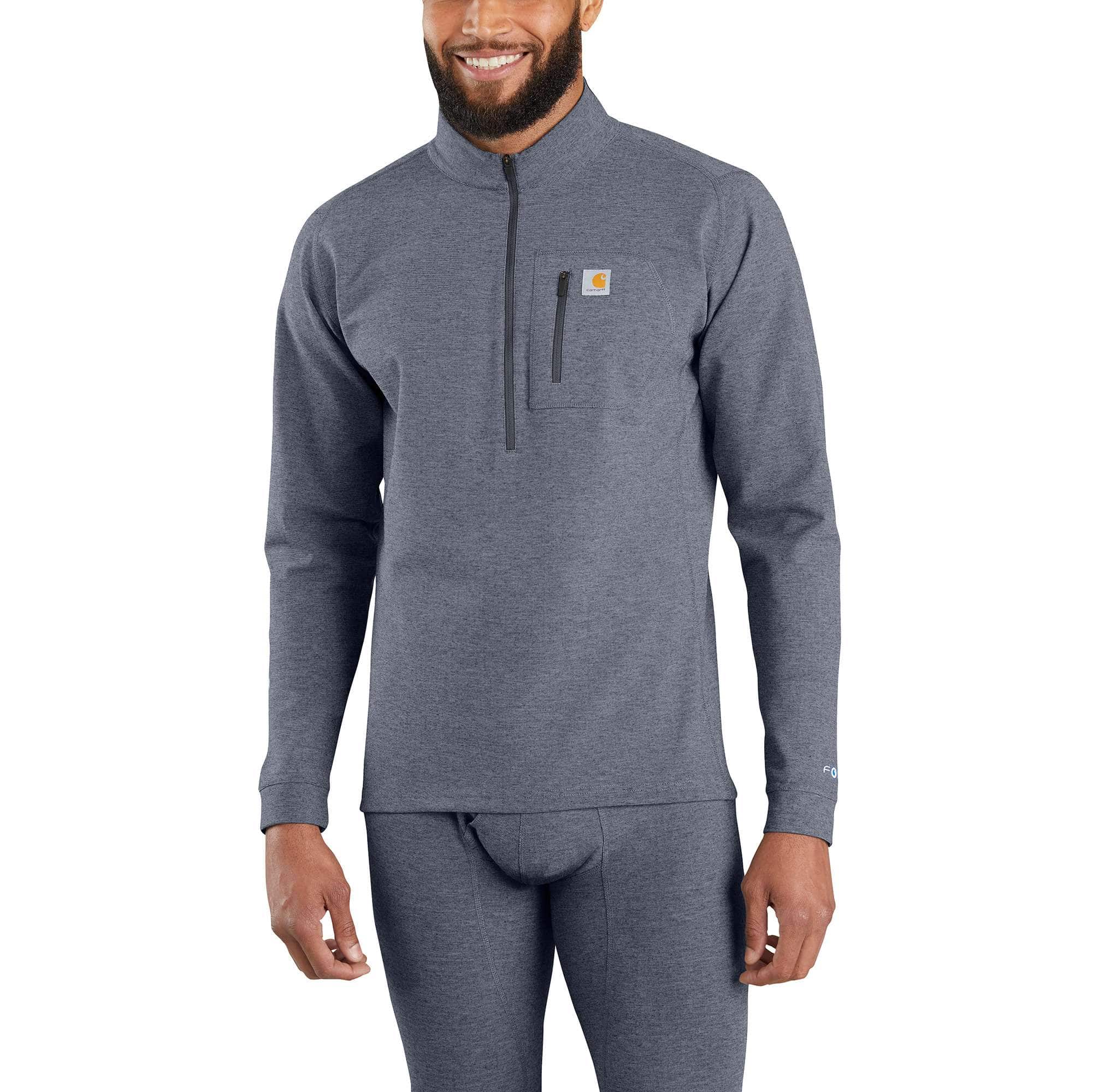 Men's Base Layer Quarter-Zip Thermal Top - Carhartt Force® - Heavyweight