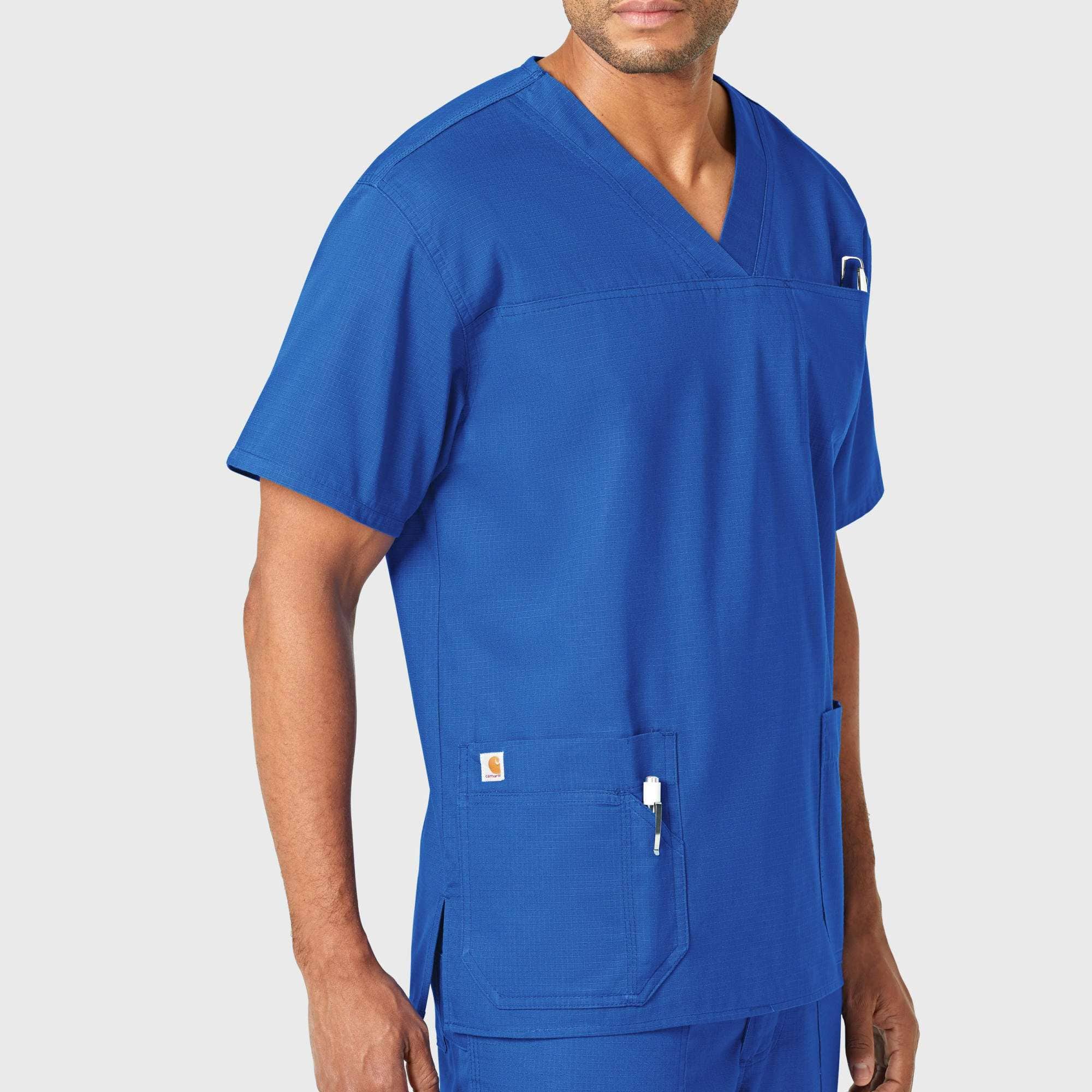 Ripstop 4-Pocket V-Neck Scrub Top