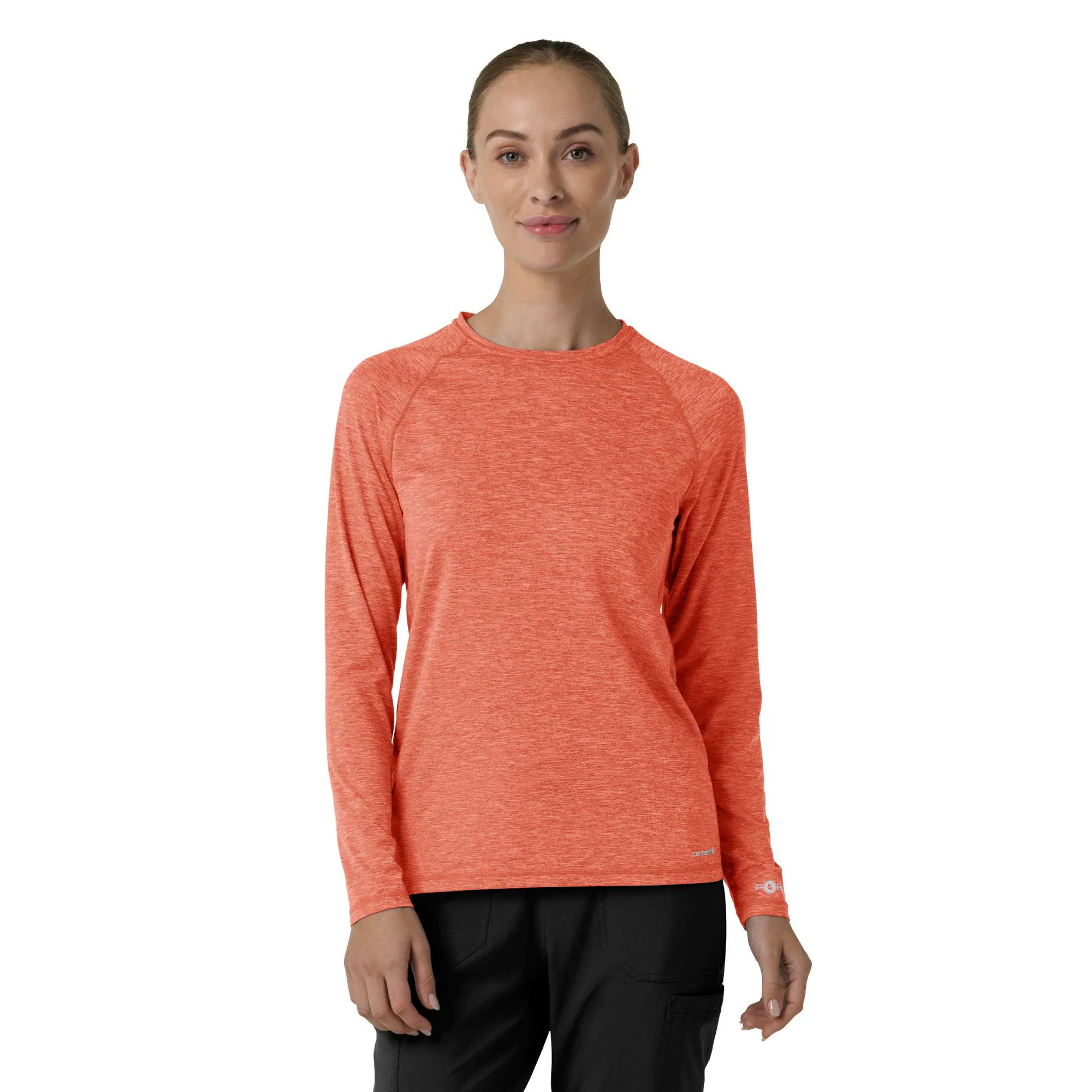Women's Force Sub-Scrubs Heathered Performance Long Sleeve Tee