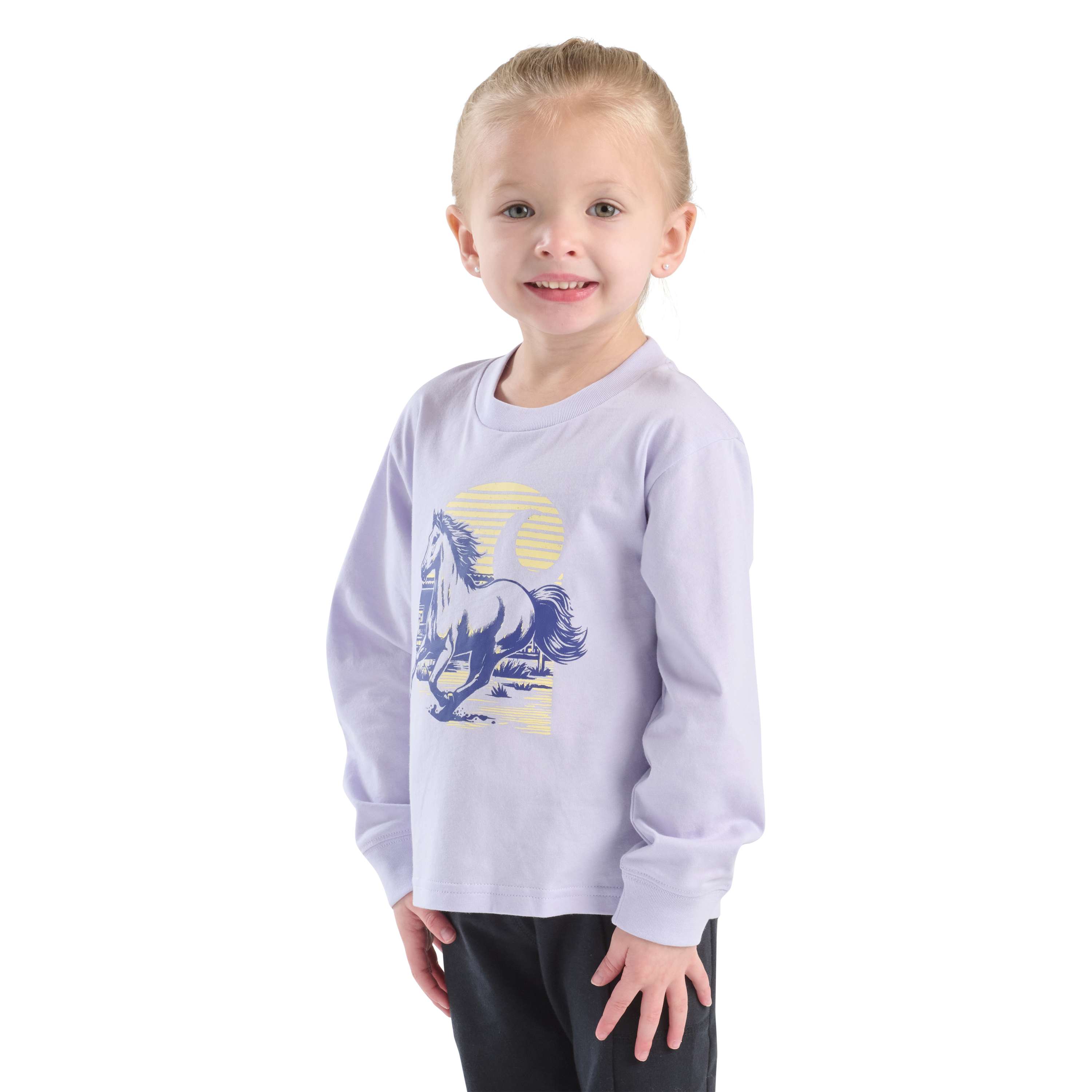 Girls' Long Sleeve Run Wild T-Shirt (Toddler/Child/Youth)