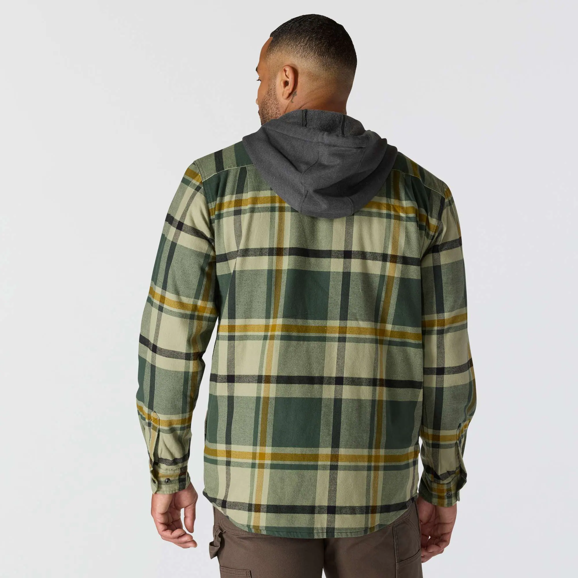 Rugged Flex® Relaxed Fit Flannel Fleece Lined Hooded Shirt Jac