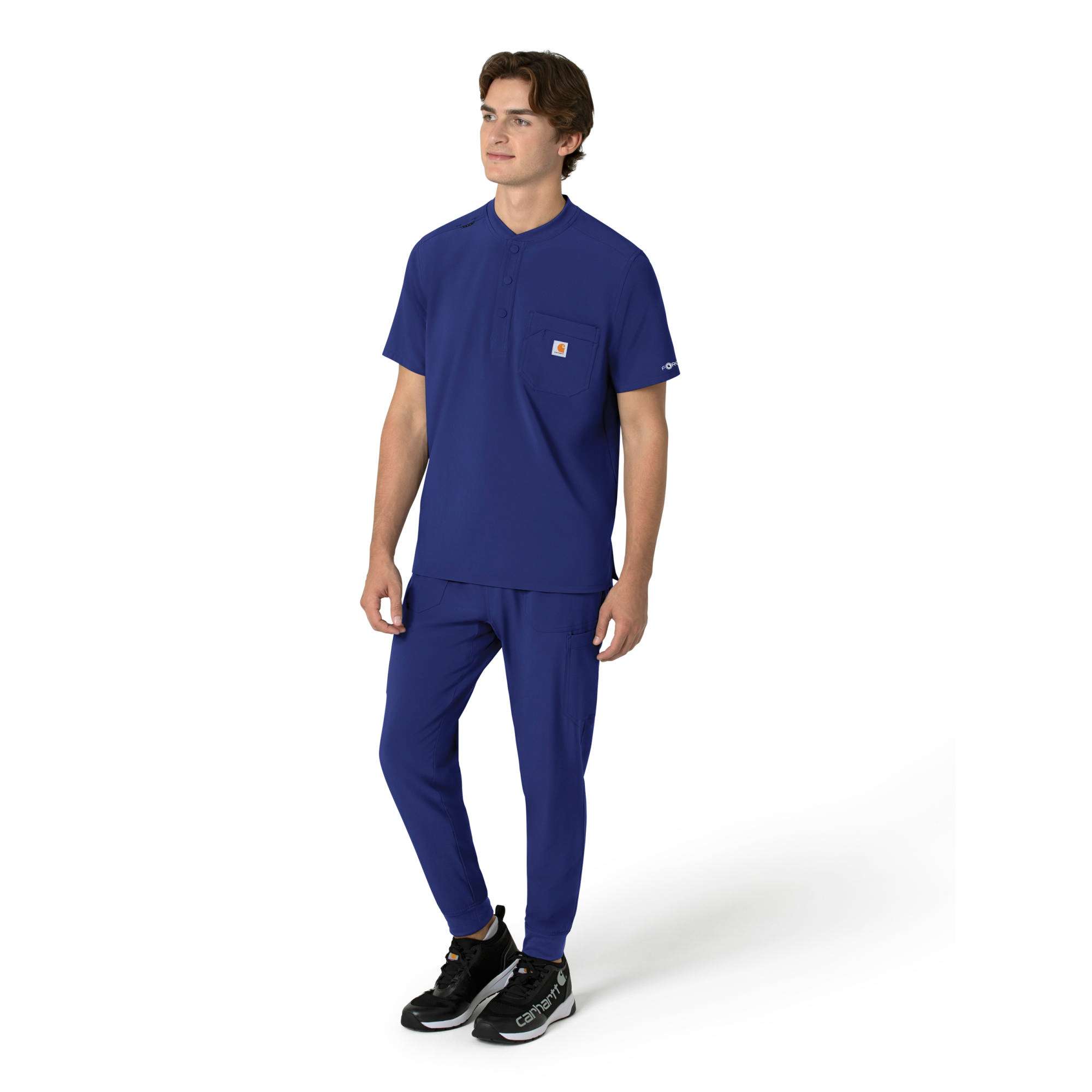 Force Cross-Flex Men's Henley Scrub Top