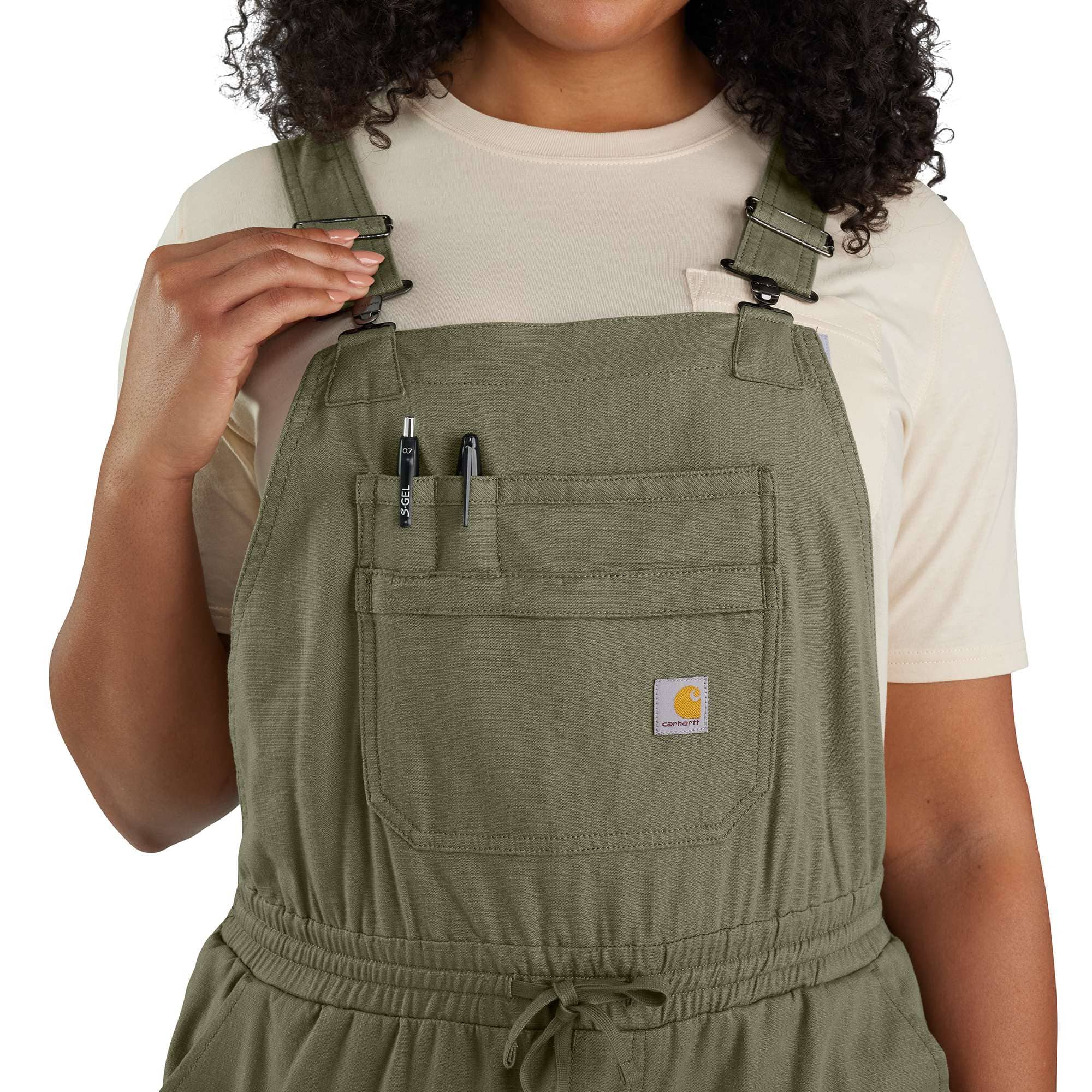 Women's Carhartt Force® Relaxed Fit Ripstop Bib Overall