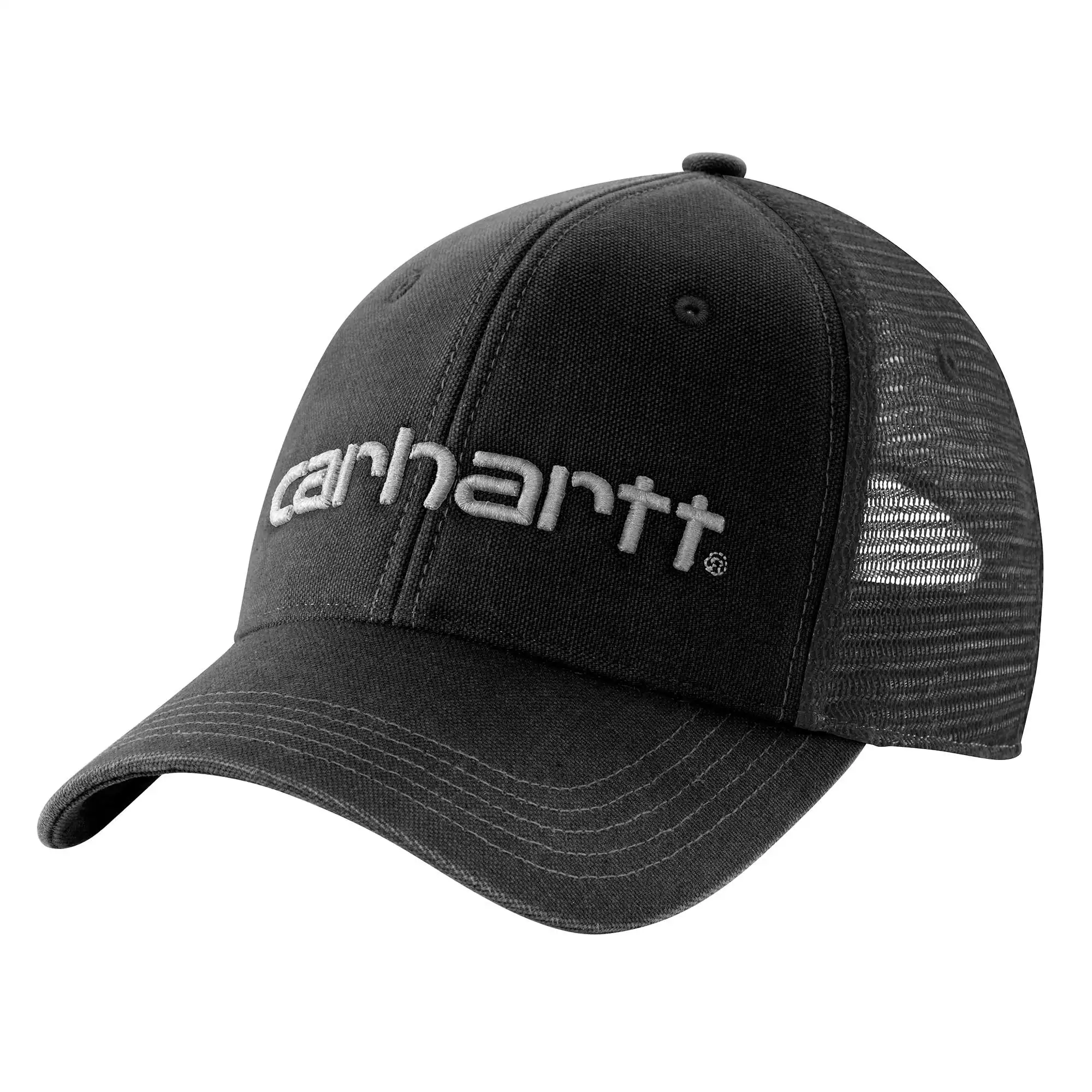 Canvas Mesh-Back Logo Graphic Cap