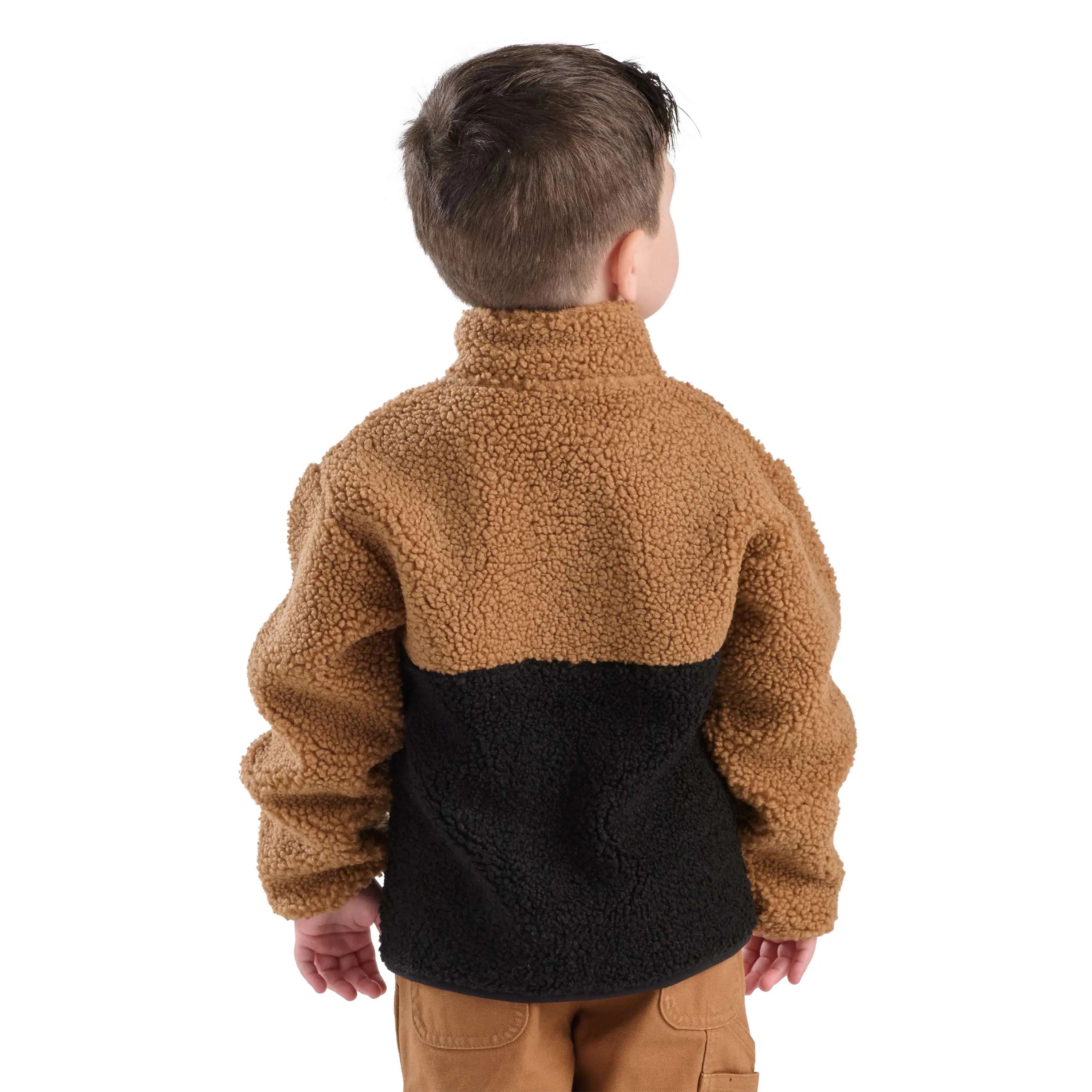 Boys' Long Sleeve Sherpa Half-Zip Sweatshirt (Toddler/Child/Youth)