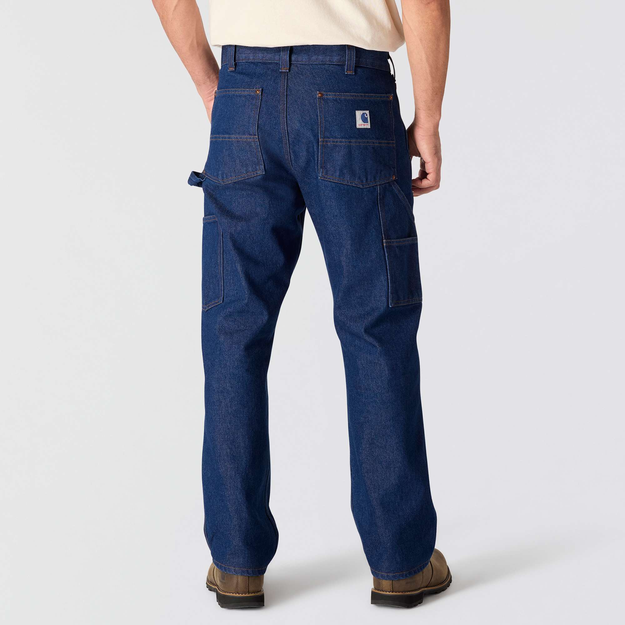Crafted Series Loose Straight Double-Front Denim Dungaree