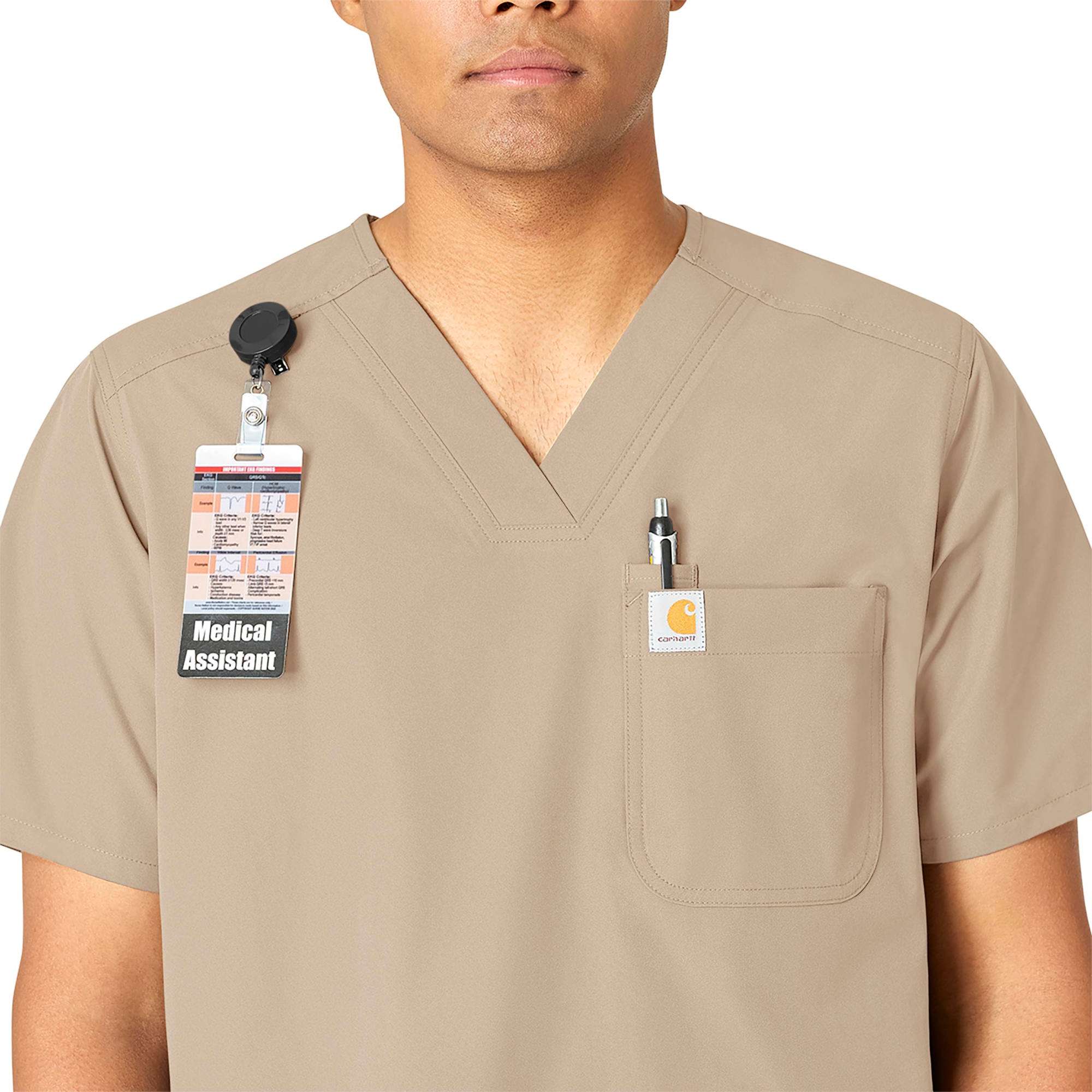 Force Essentials V-Neck Shirttail Scrub Top