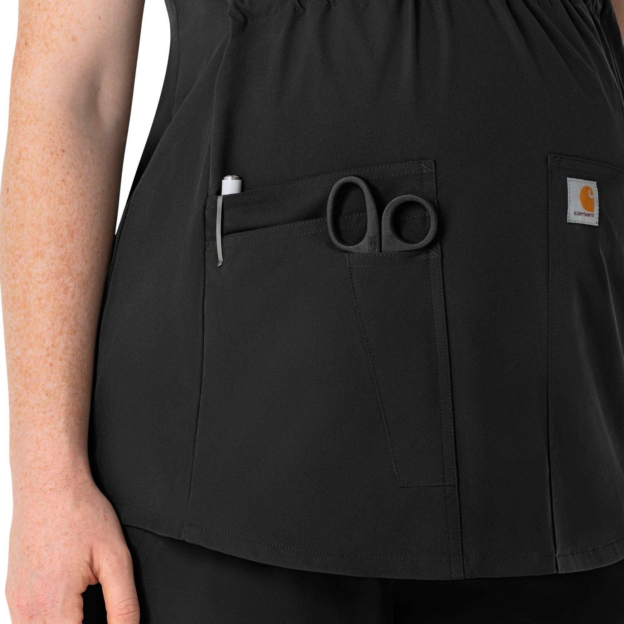 Women's Force Essentials Henley Maternity Scrub Top