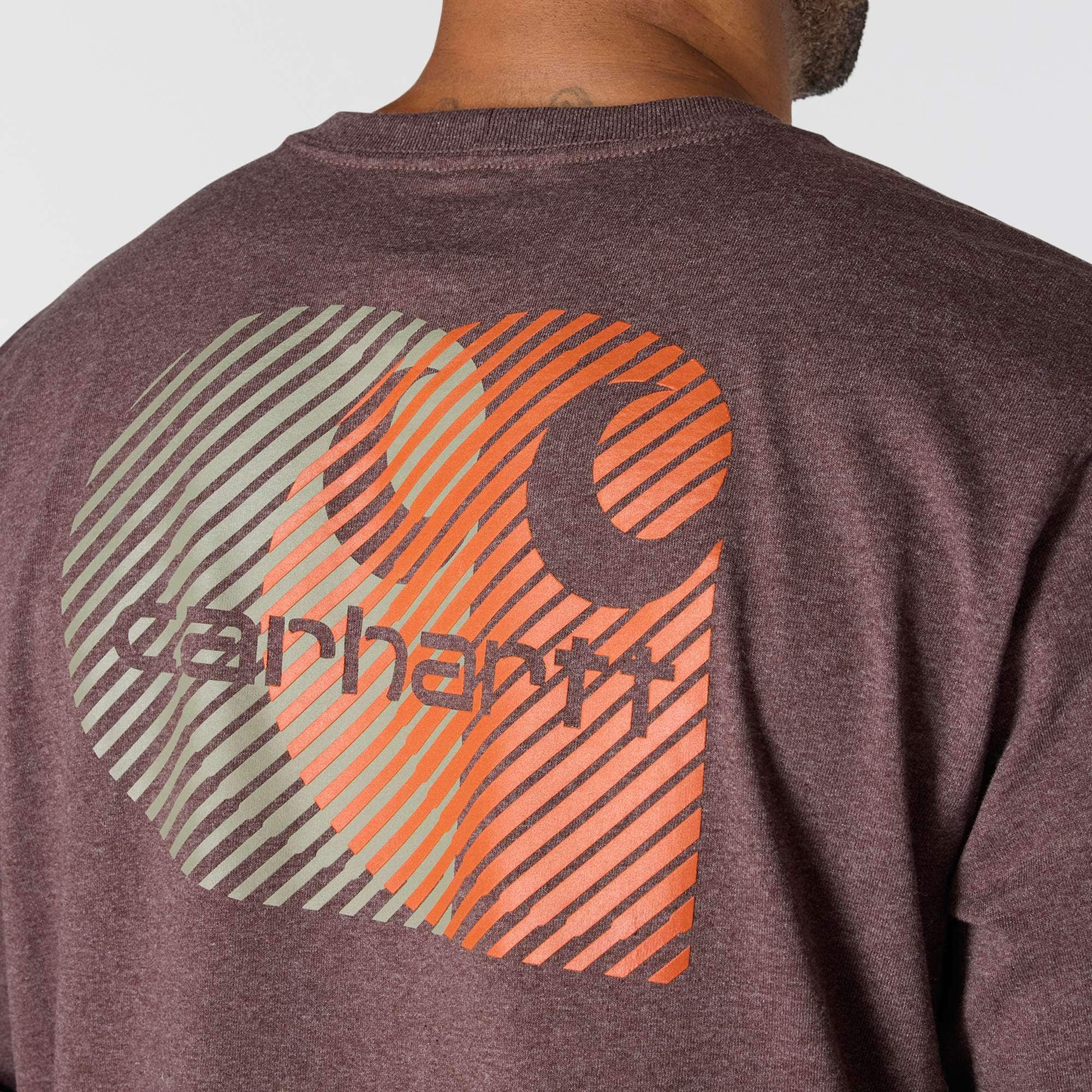 Relaxed Fit Heavyweight Long-Sleeve Pocket C Graphic T-Shirt