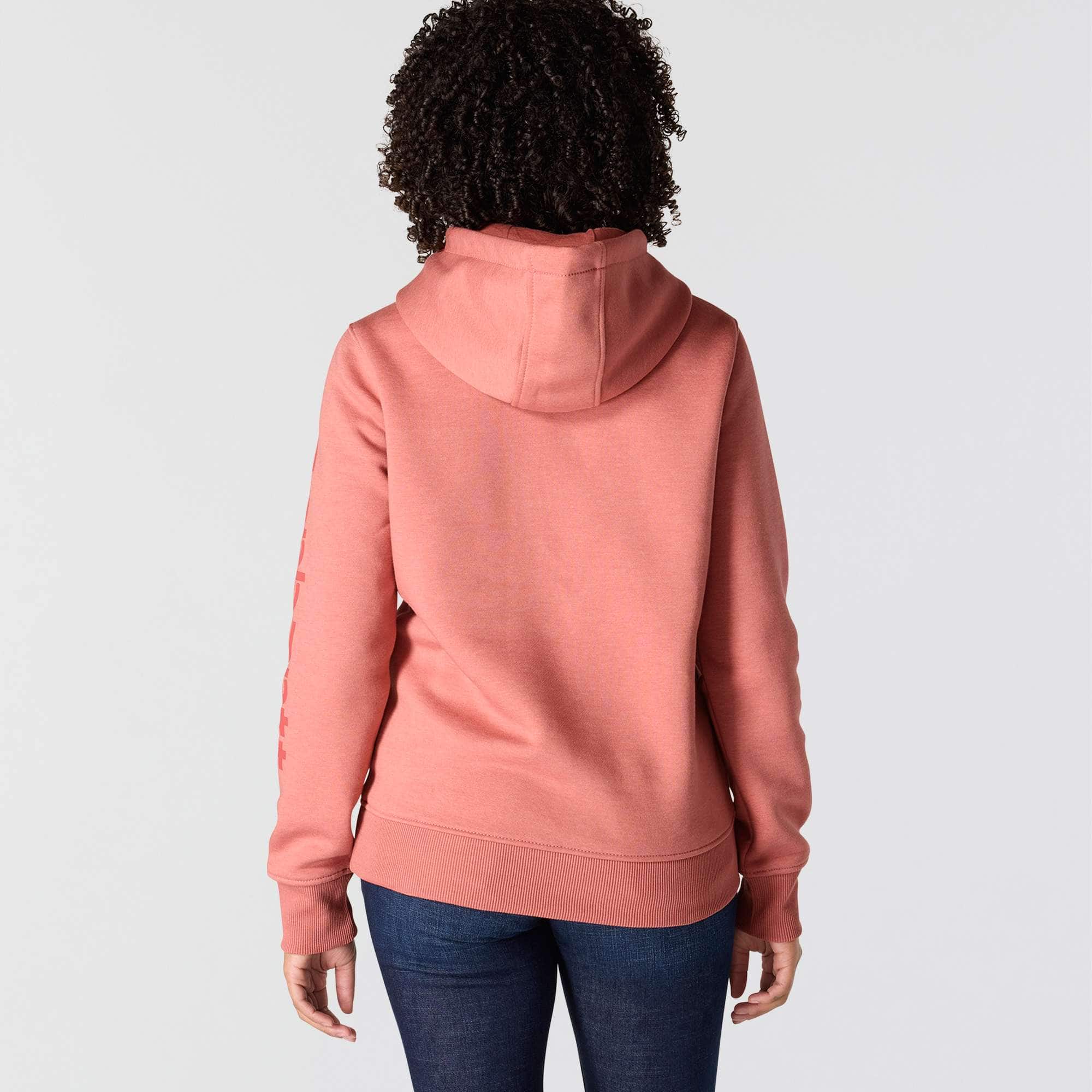 Women's Relaxed Fit Midweight Logo Sleeve Graphic Hoodie