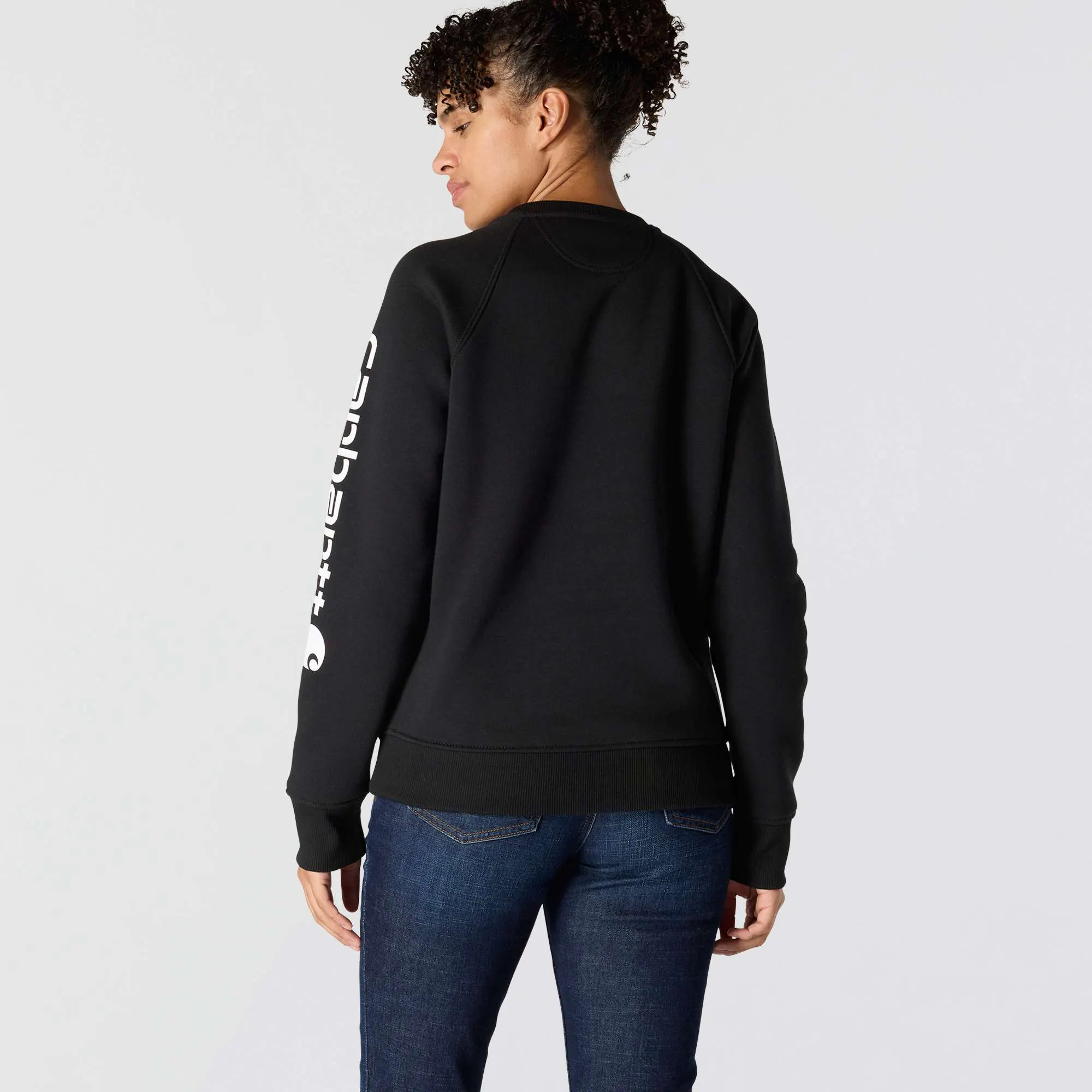 Women's Relaxed Fit Midweight Graphic Crewneck Sweatshirt
