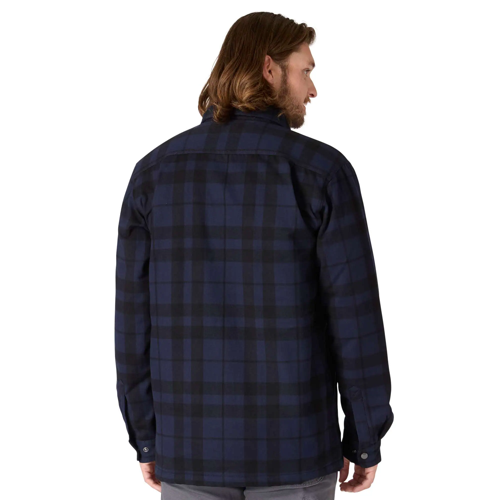 Relaxed Fit Flannel Sherpa-Lined Shirt Jac