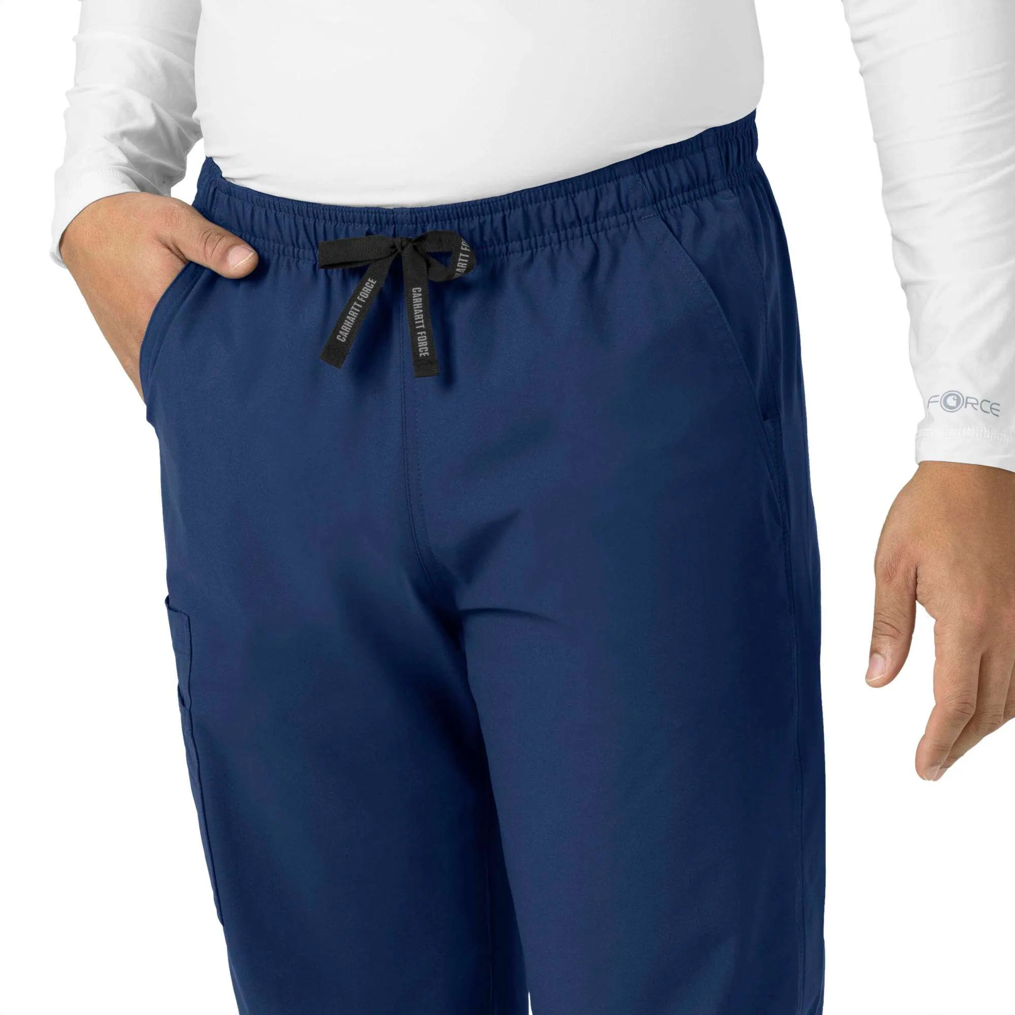 Unisex Force Essentials Elastic Waist Cargo Scrub Pant