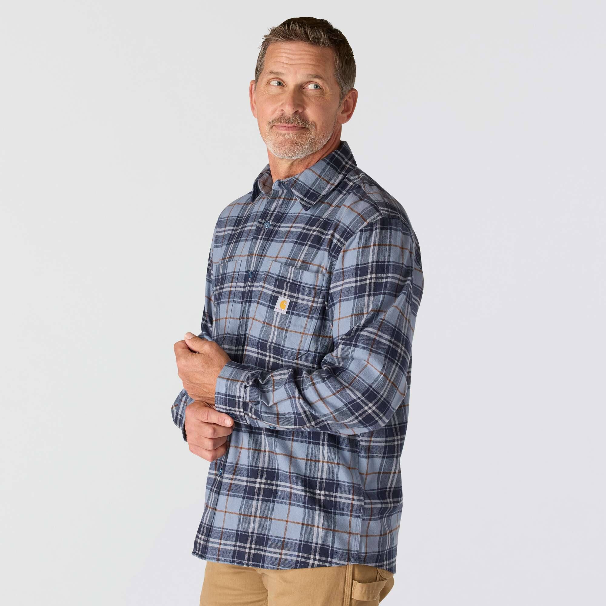 Rugged Flex™ Relaxed Fit Midweight Flannel Long-Sleeve Plaid Shirt