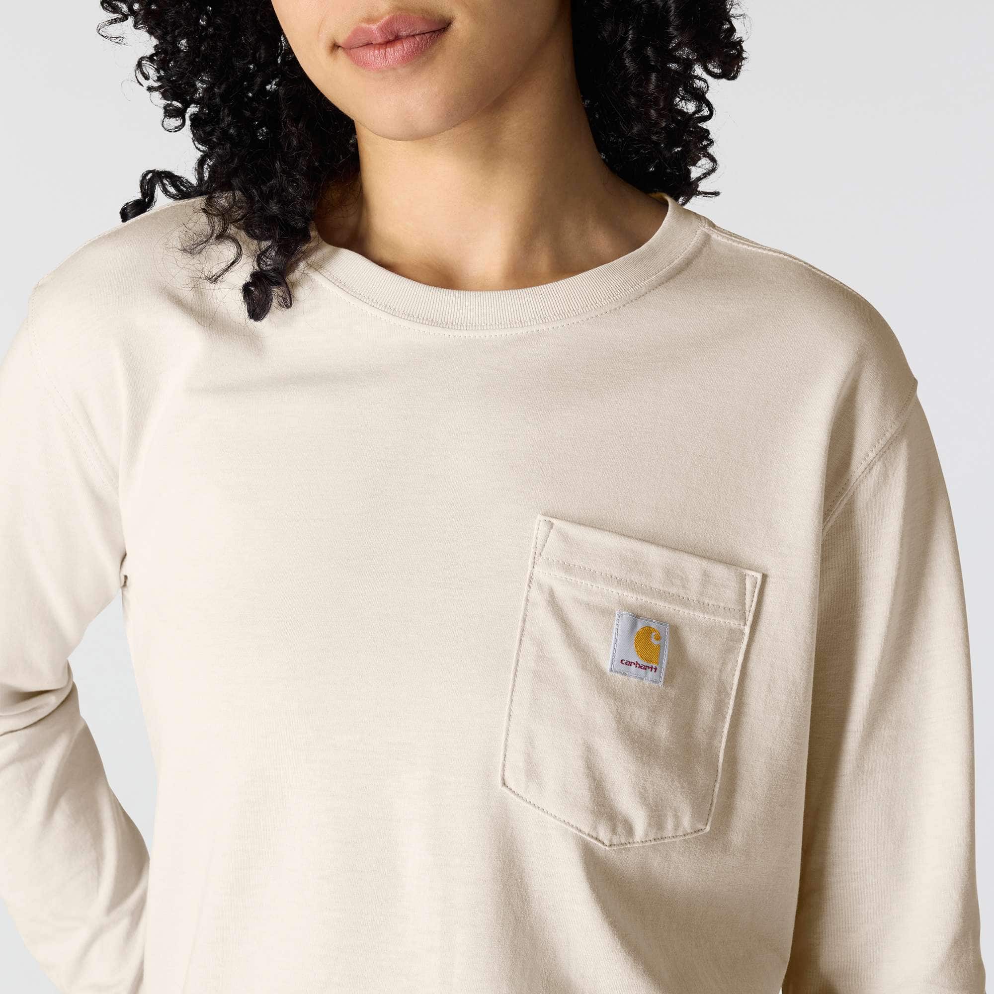 Women's TENCEL™ Fiber Series Loose Fit Long-Sleeve Crewneck Pocket T-Shirt