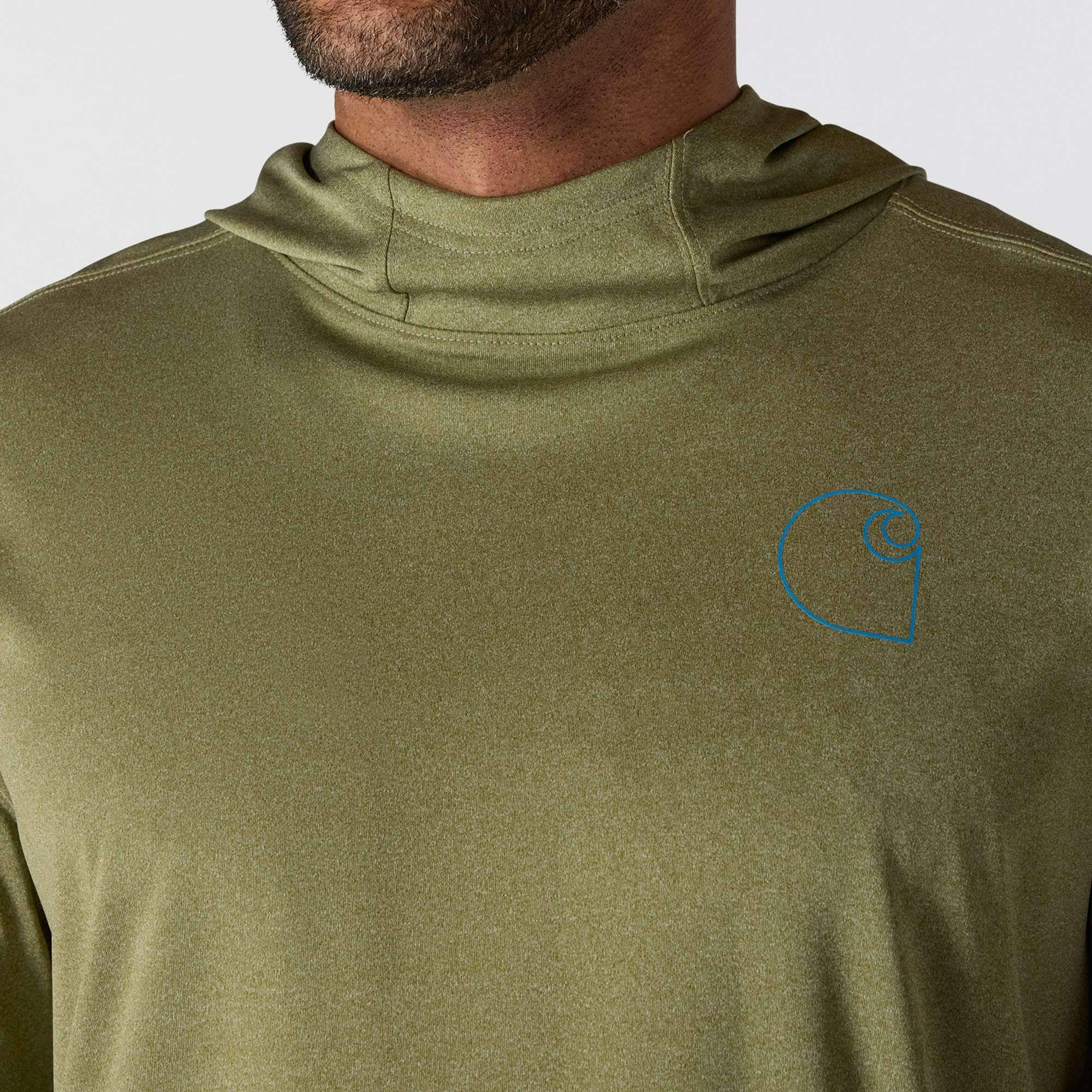 Force Sun Defender™ Lightweight Long-Sleeve Hooded Logo Graphic T-Shirt