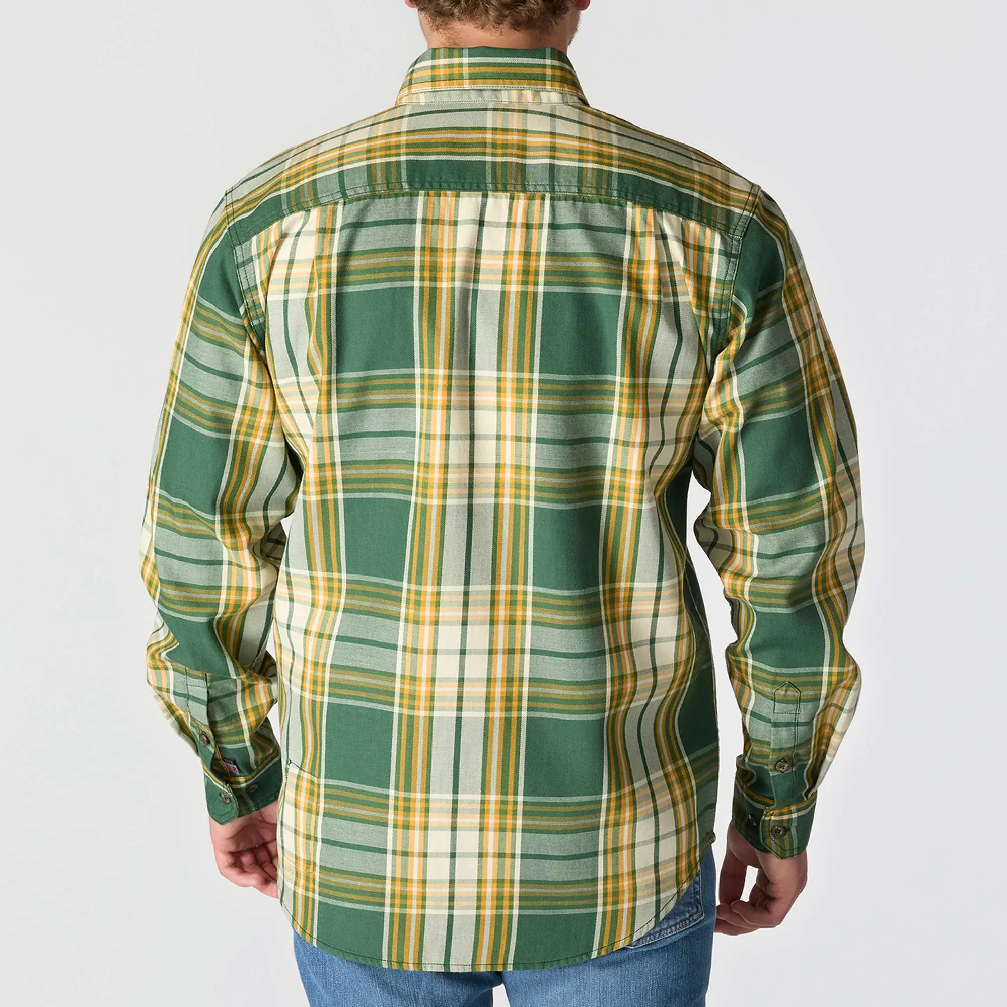 Flame Resistant Force Rugged Flex® Loose Fit Twill Long-Sleeve Plaid Shirt