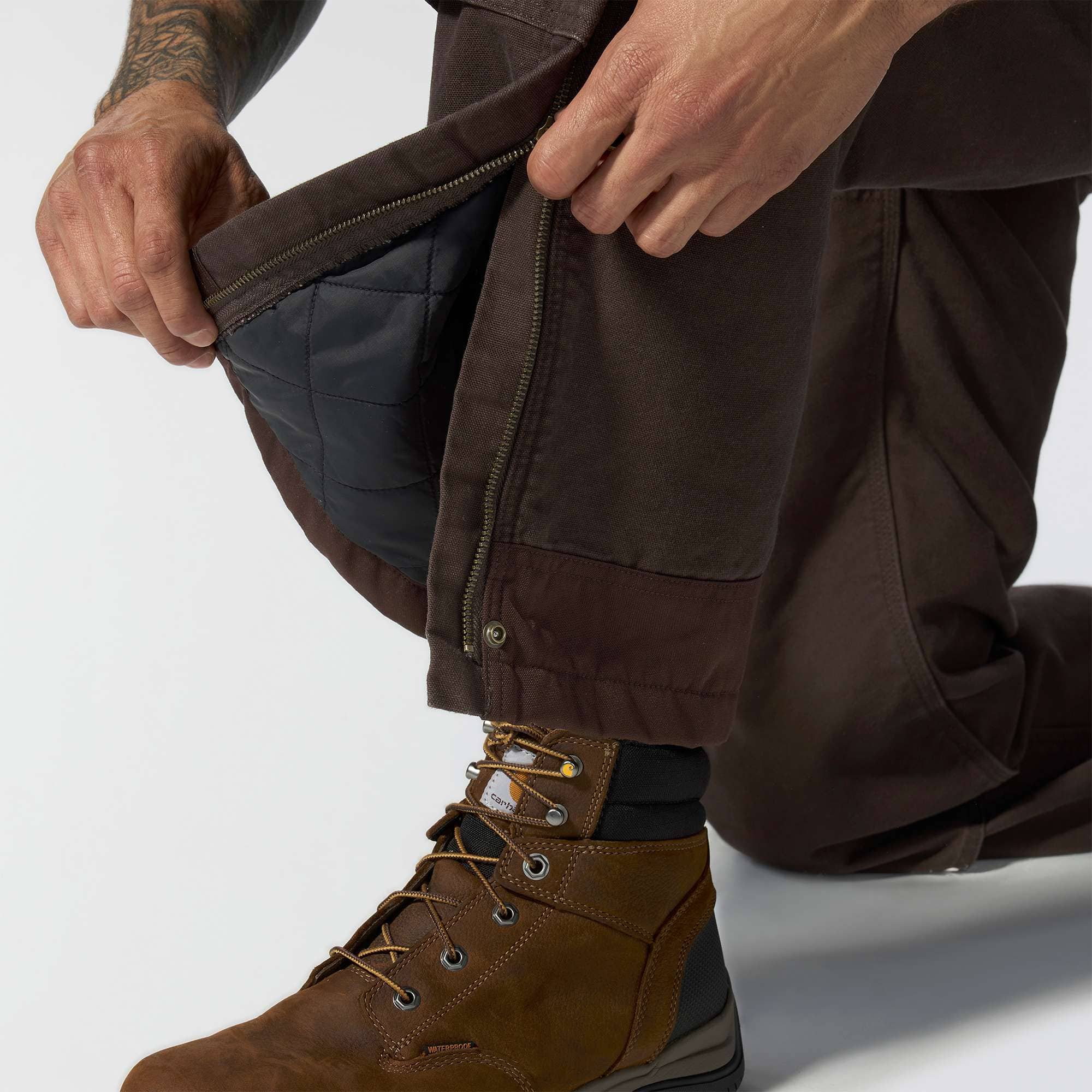 Men's Insulated Bib Overall - Loose Fit - Duck - 3 Warmest Rating