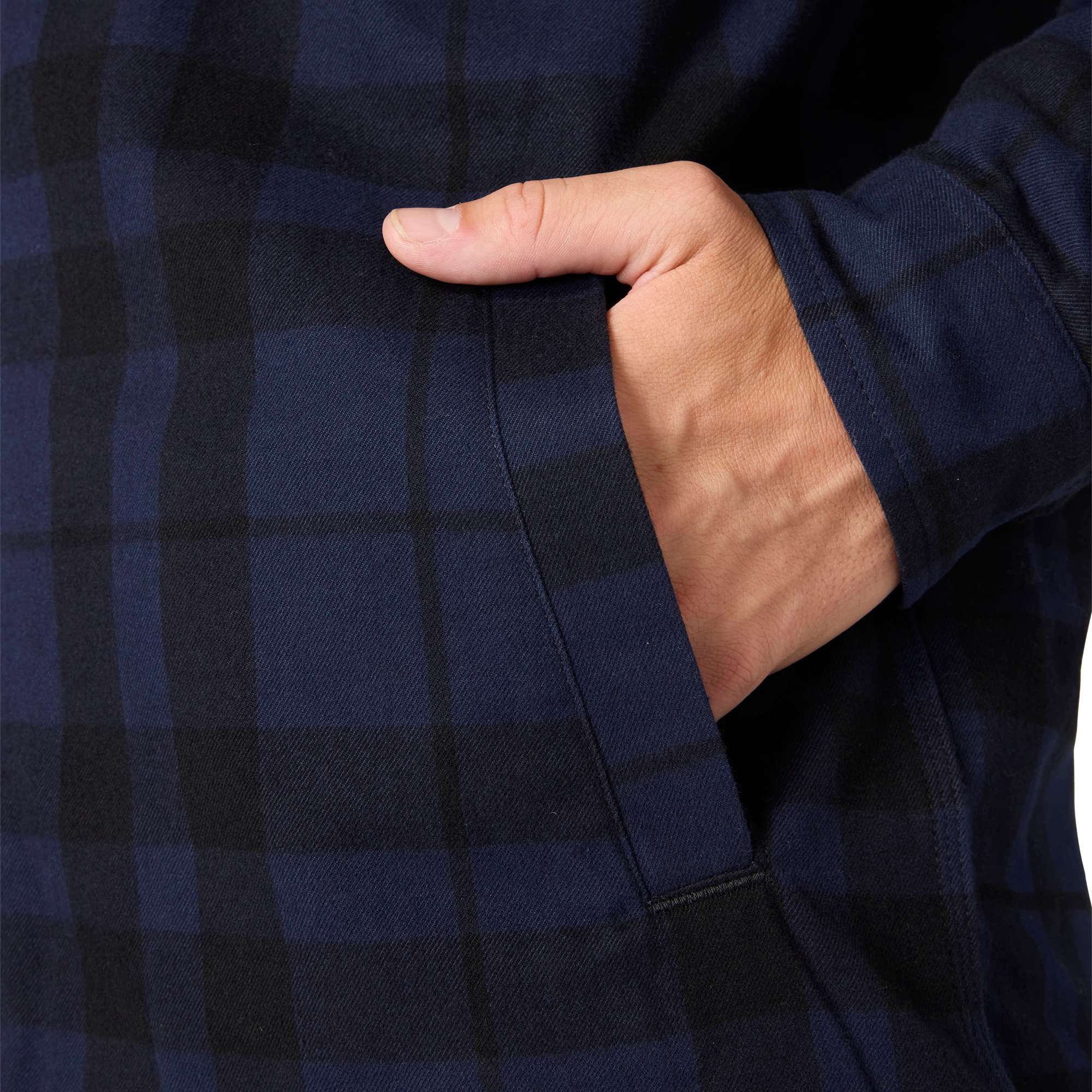 Relaxed Fit Flannel Sherpa-Lined Shirt Jac