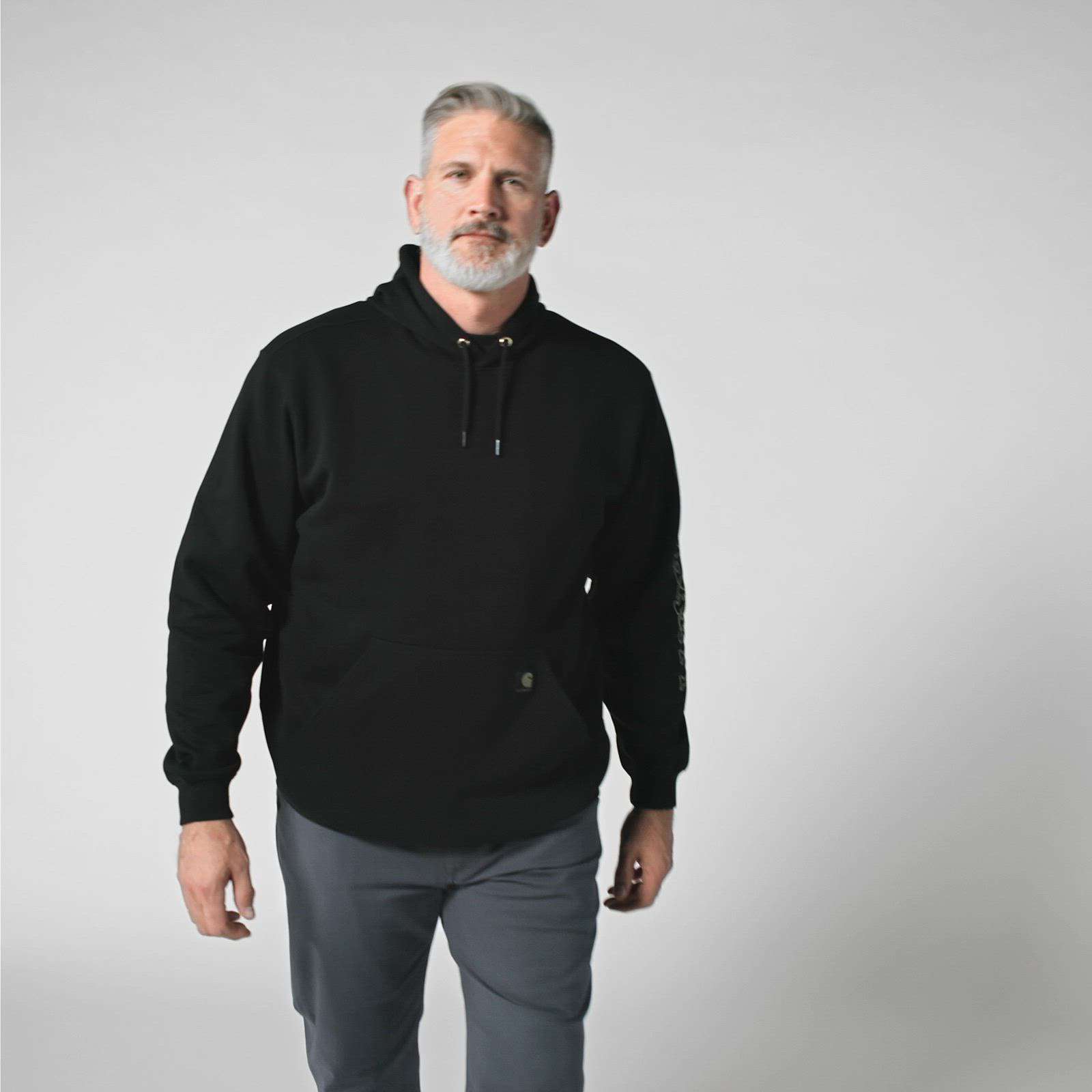 Loose Fit Midweight Camo Graphic Sweatshirt