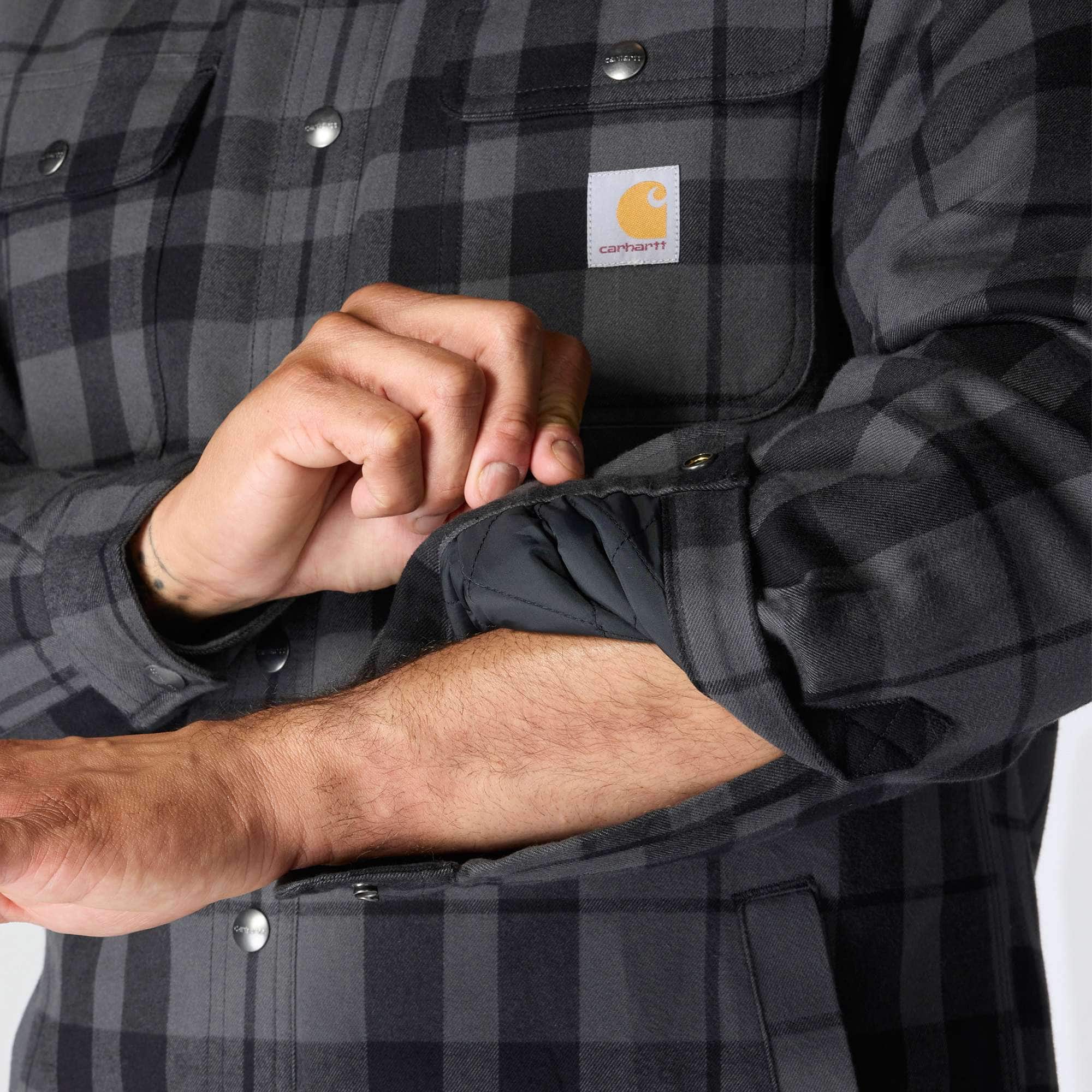 Relaxed Fit Flannel Sherpa-Lined Shirt Jac